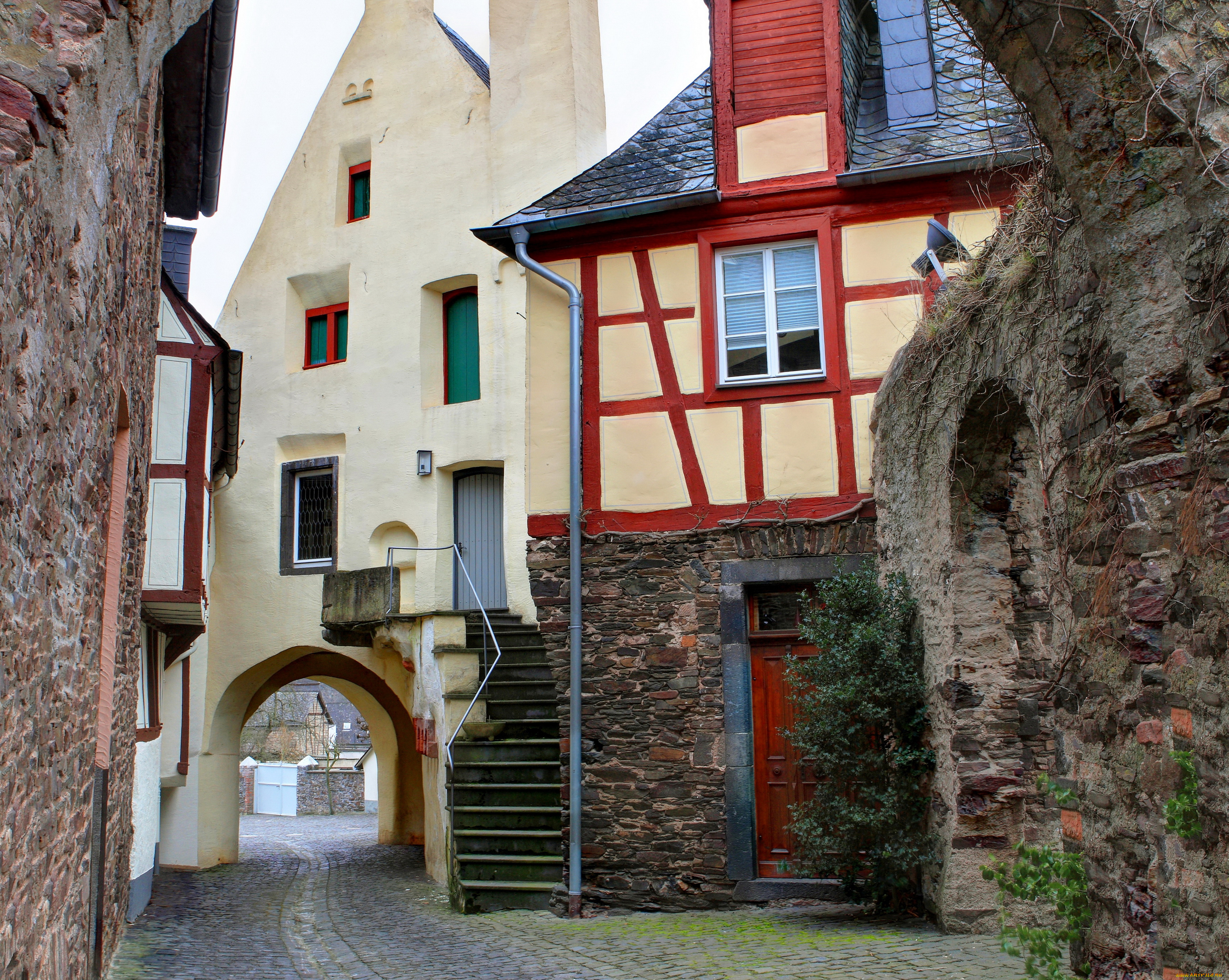 германия, бруттиг, фанкель, города, улицы, площади, набережные, дома, улица