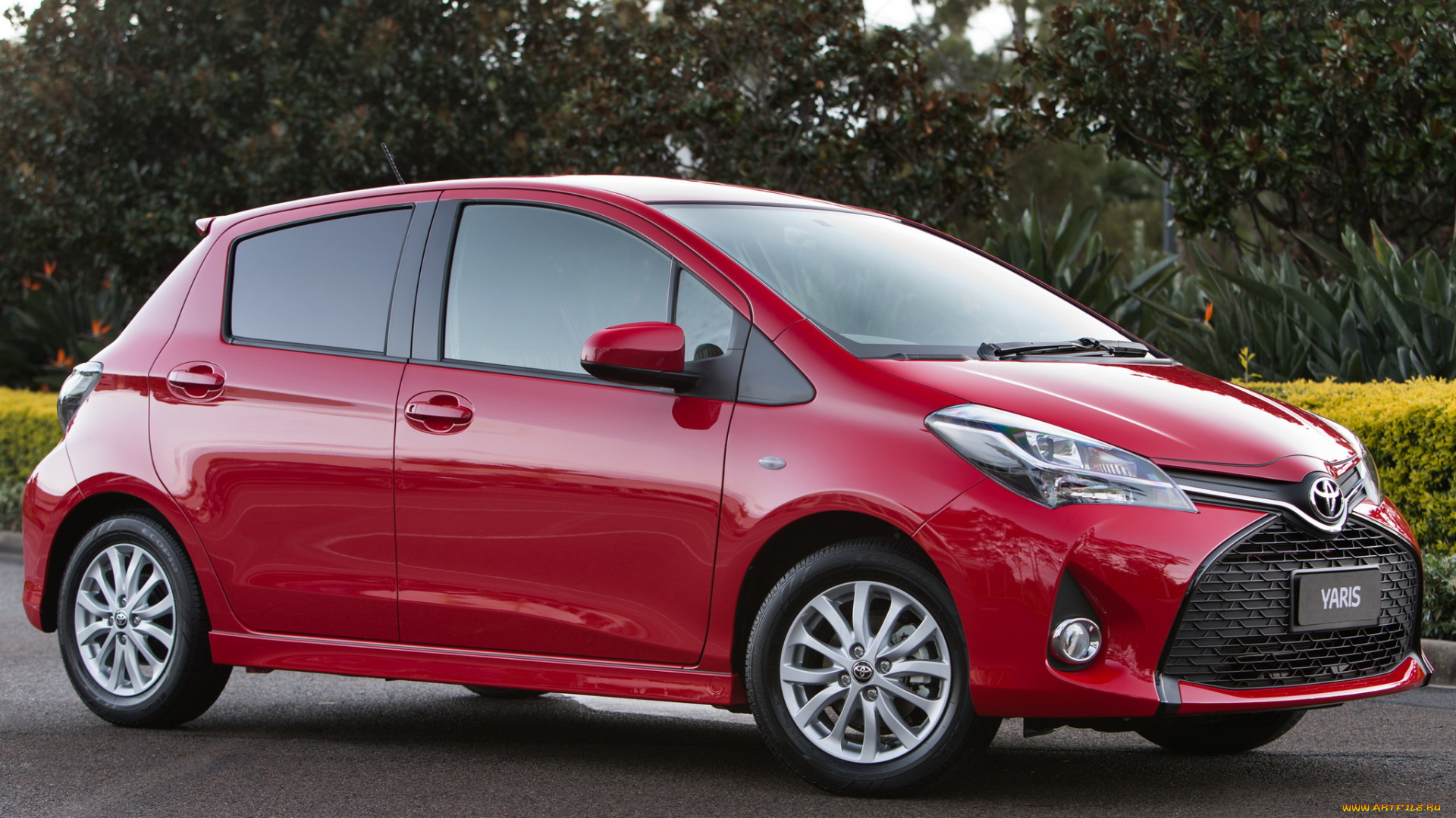 автомобили, toyota, красный, 2014, au-spec, 5-door, yaris