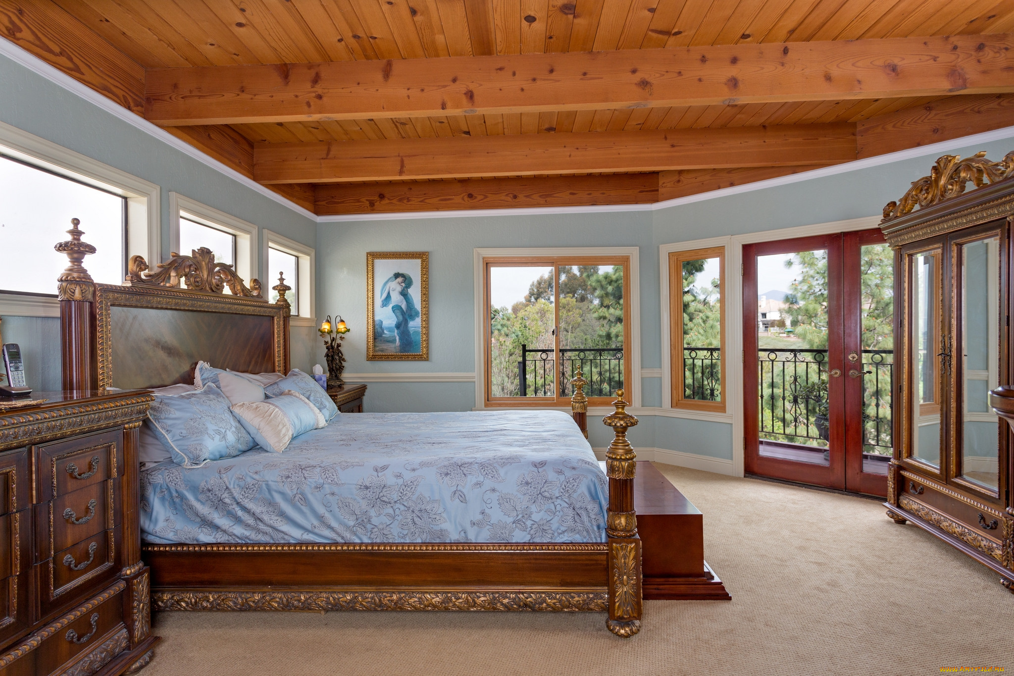 интерьер, спальня, кровать