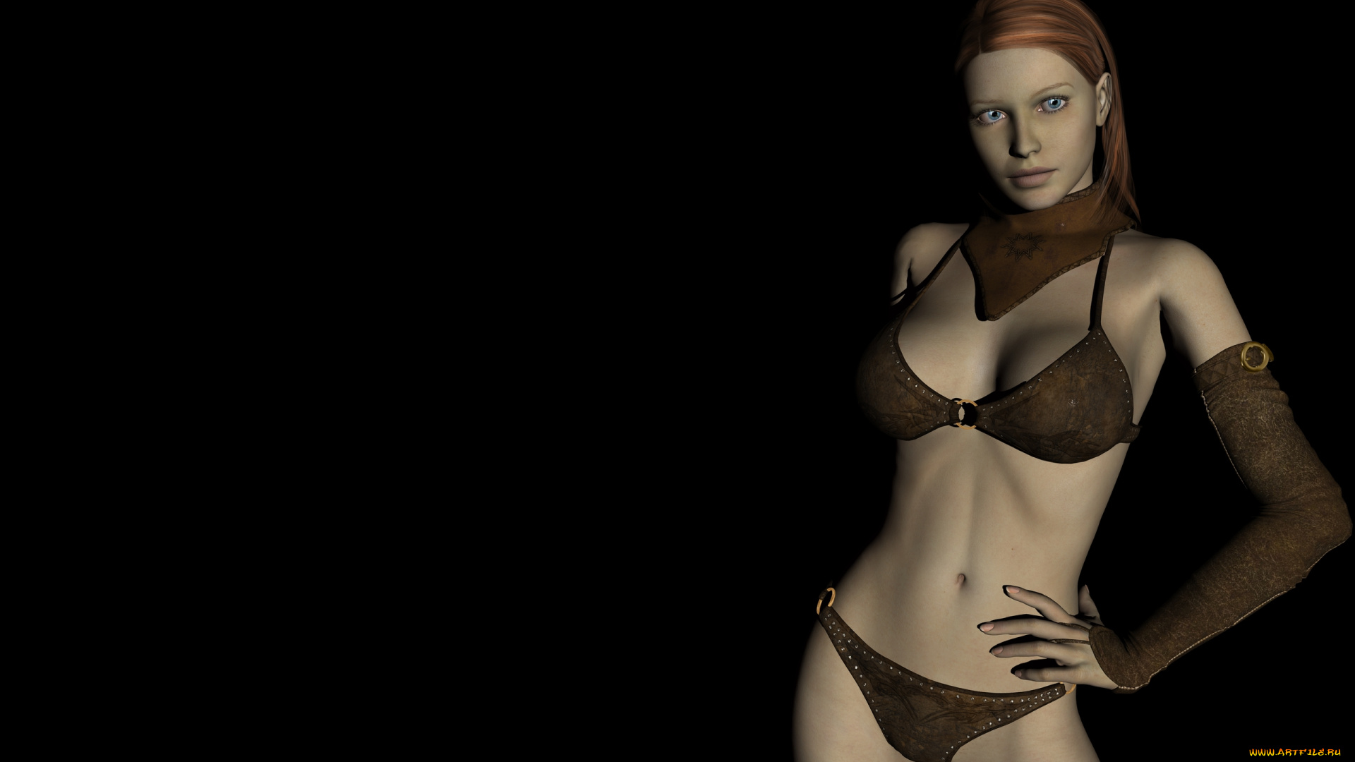 3д, графика, люди, , people, девушка, взгляд, фон