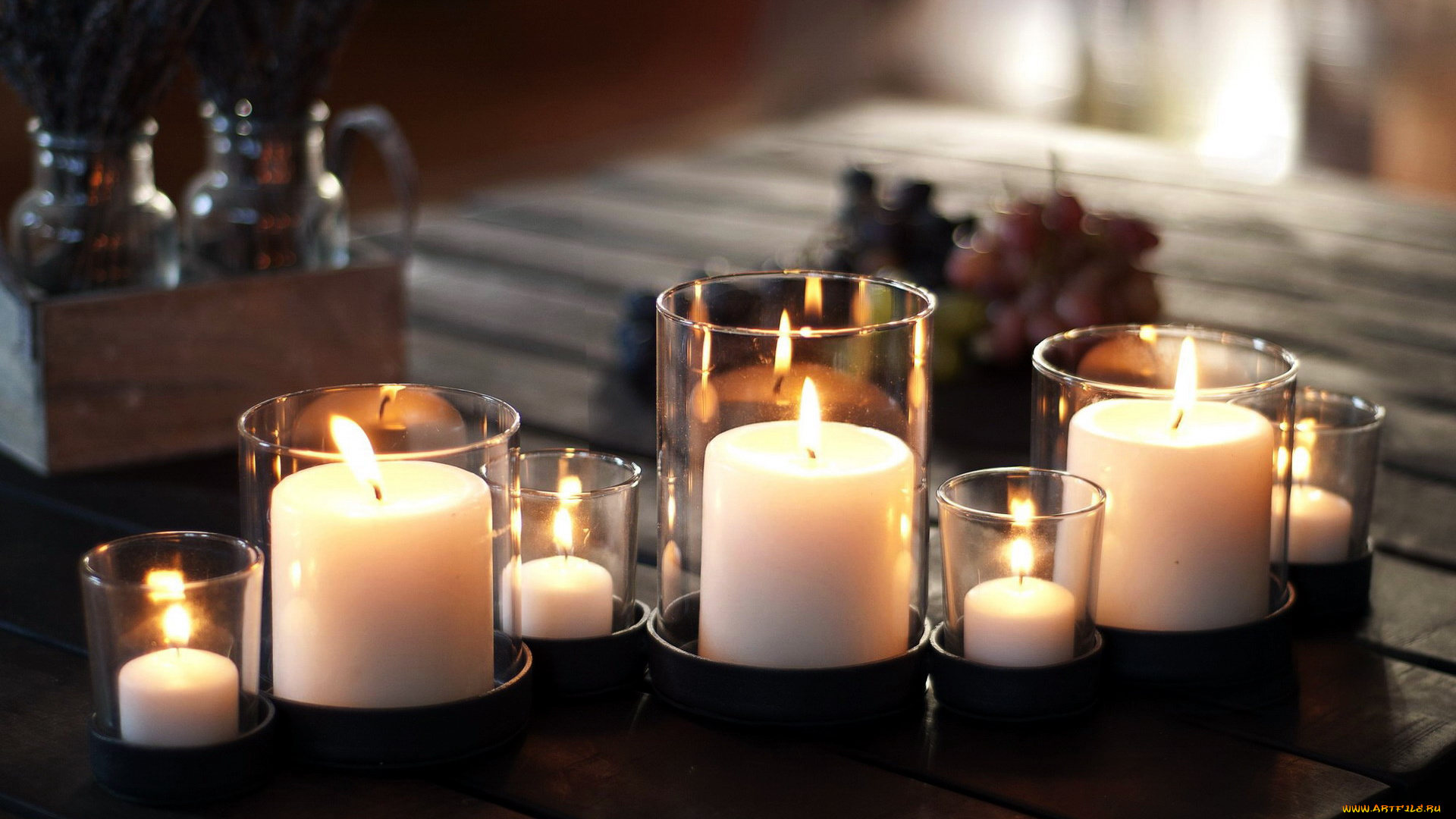 разное, свечи, много