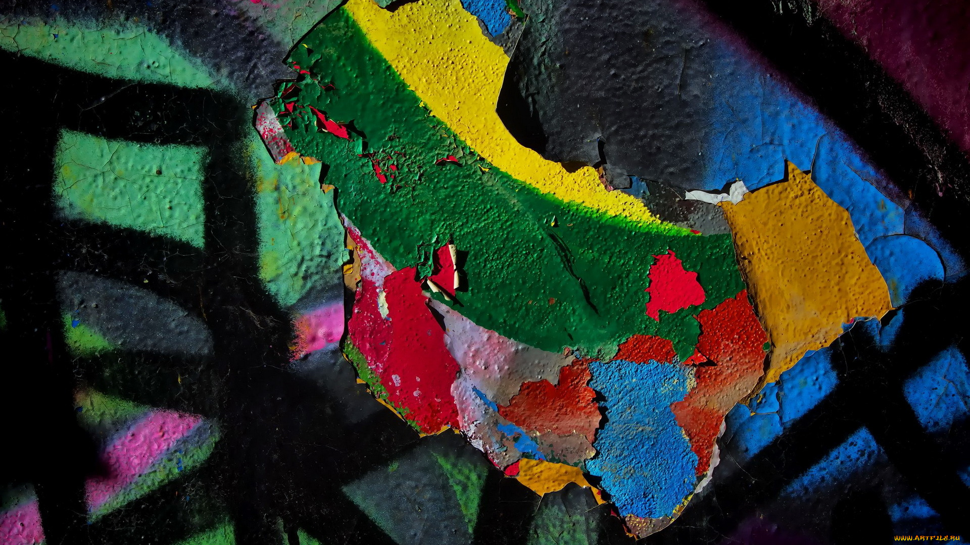 разное, текстуры, краска, фон, текстура, стена