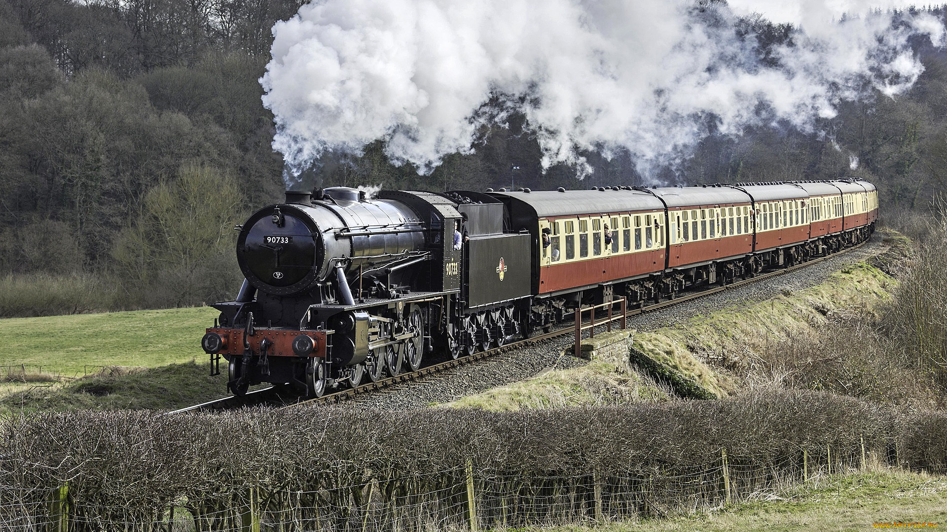 техника, паровозы, паровоз, дорога, рельсы, железная