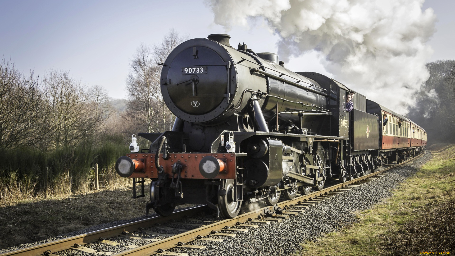 техника, паровозы, паровоз, рельсы, дорога, железная