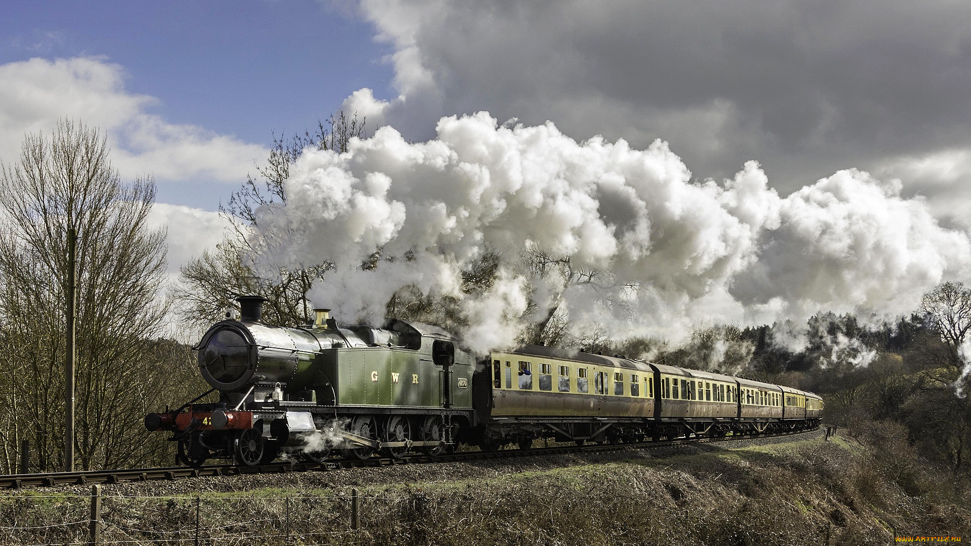 техника, паровозы, паровоз, рельсы, дорога, железная