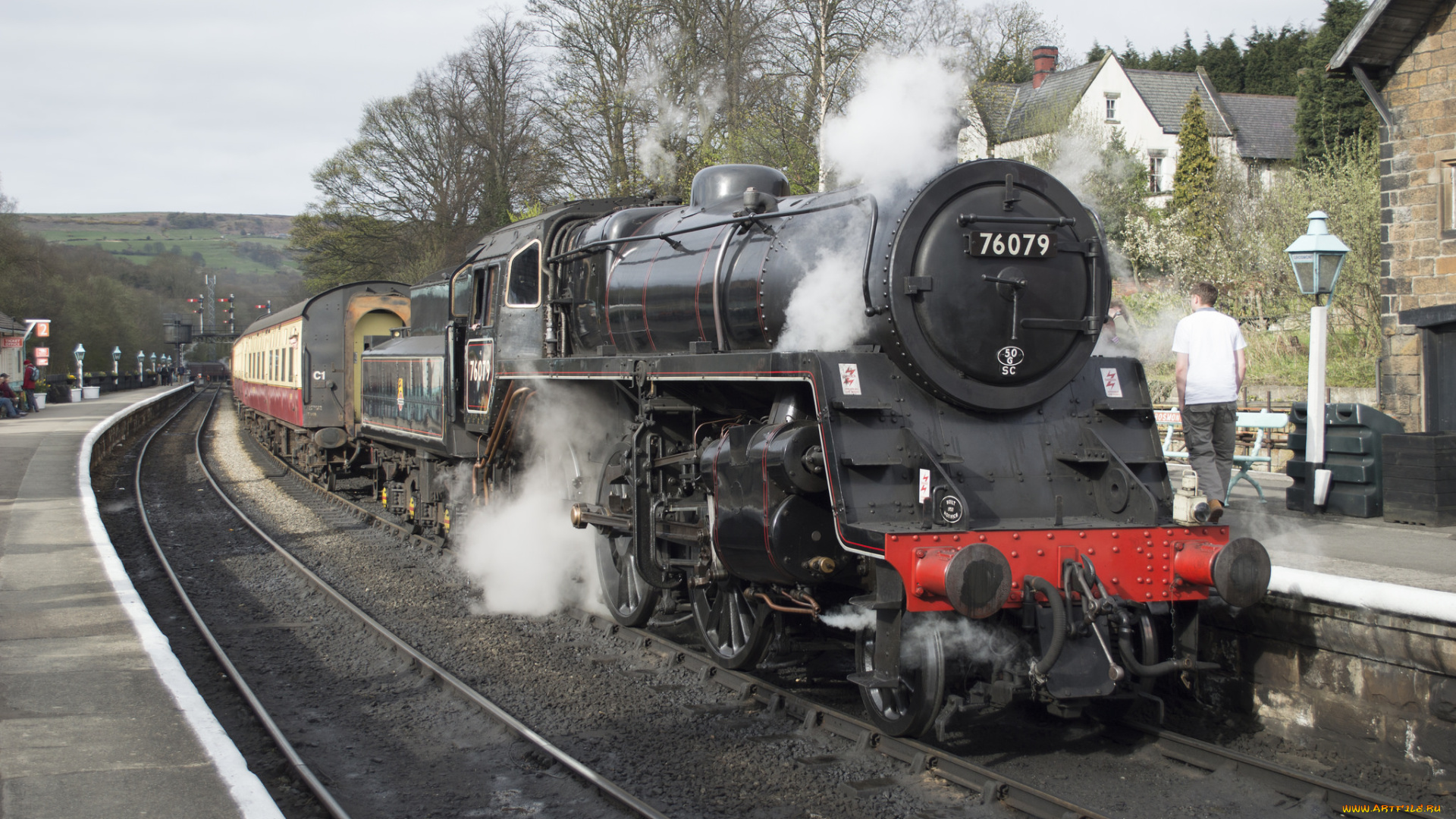 техника, паровозы, рельсы, дорога, железная, паровоз