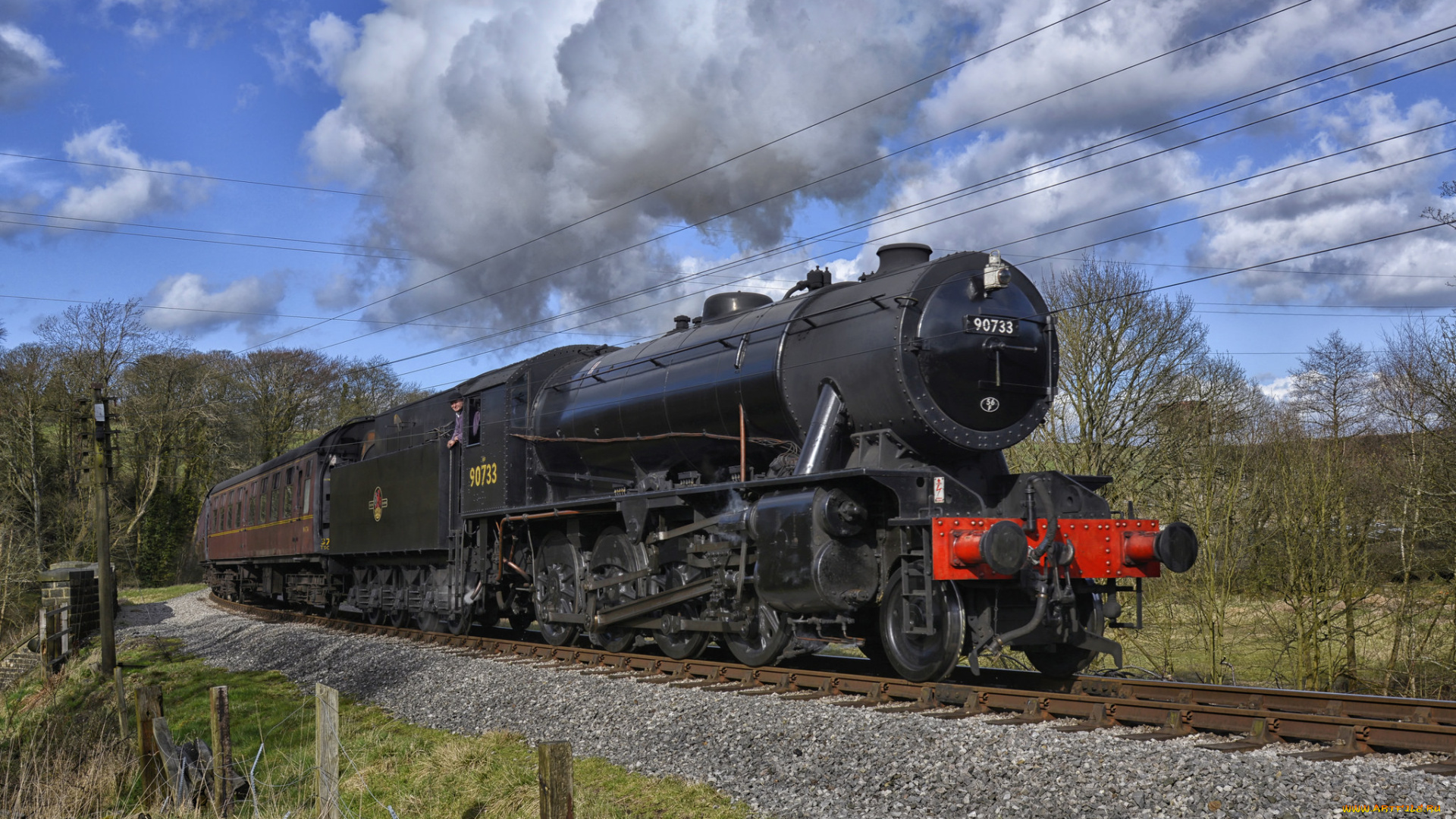 техника, паровозы, железная, паровоз, дорога, рельсы