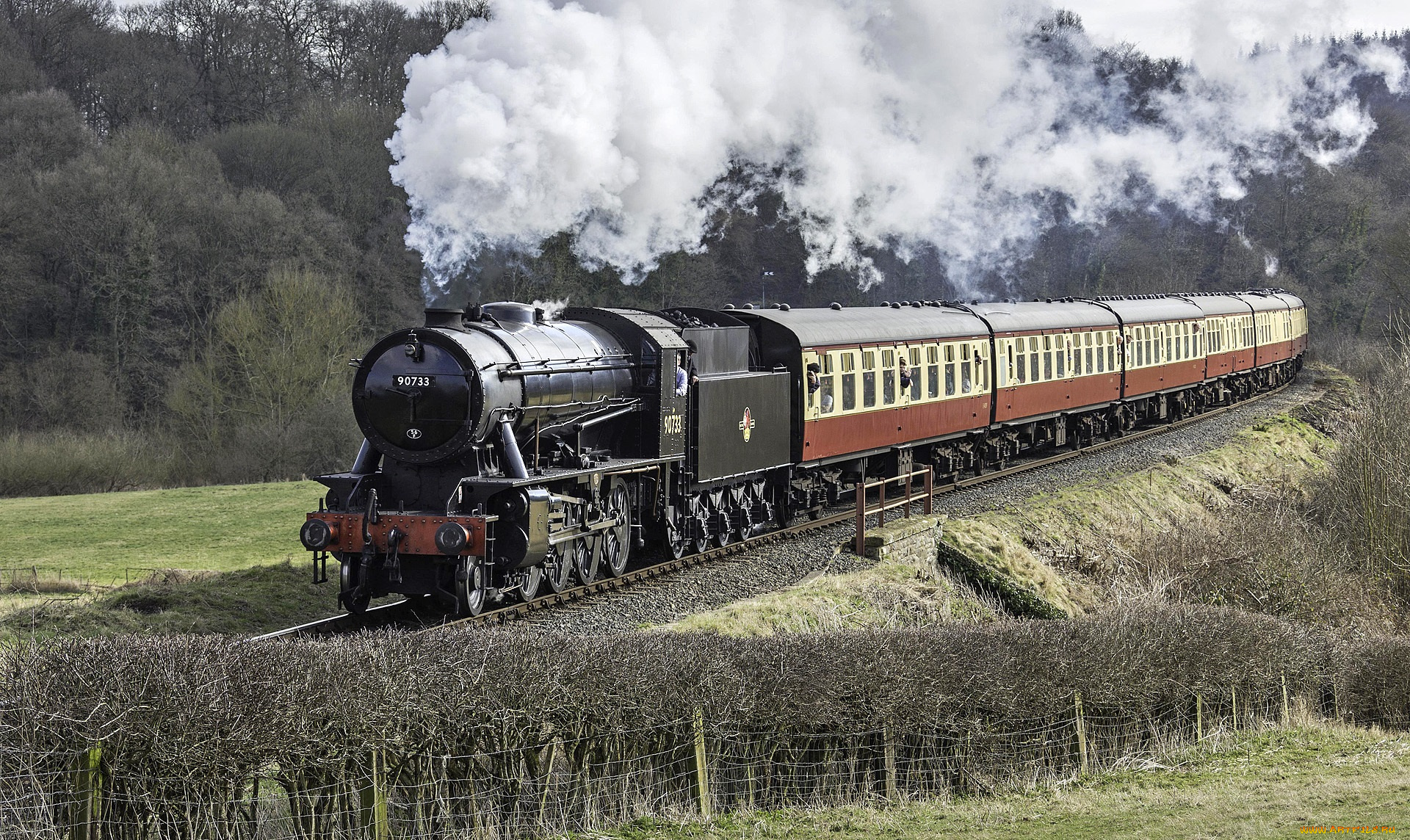 техника, паровозы, паровоз, дорога, рельсы, железная