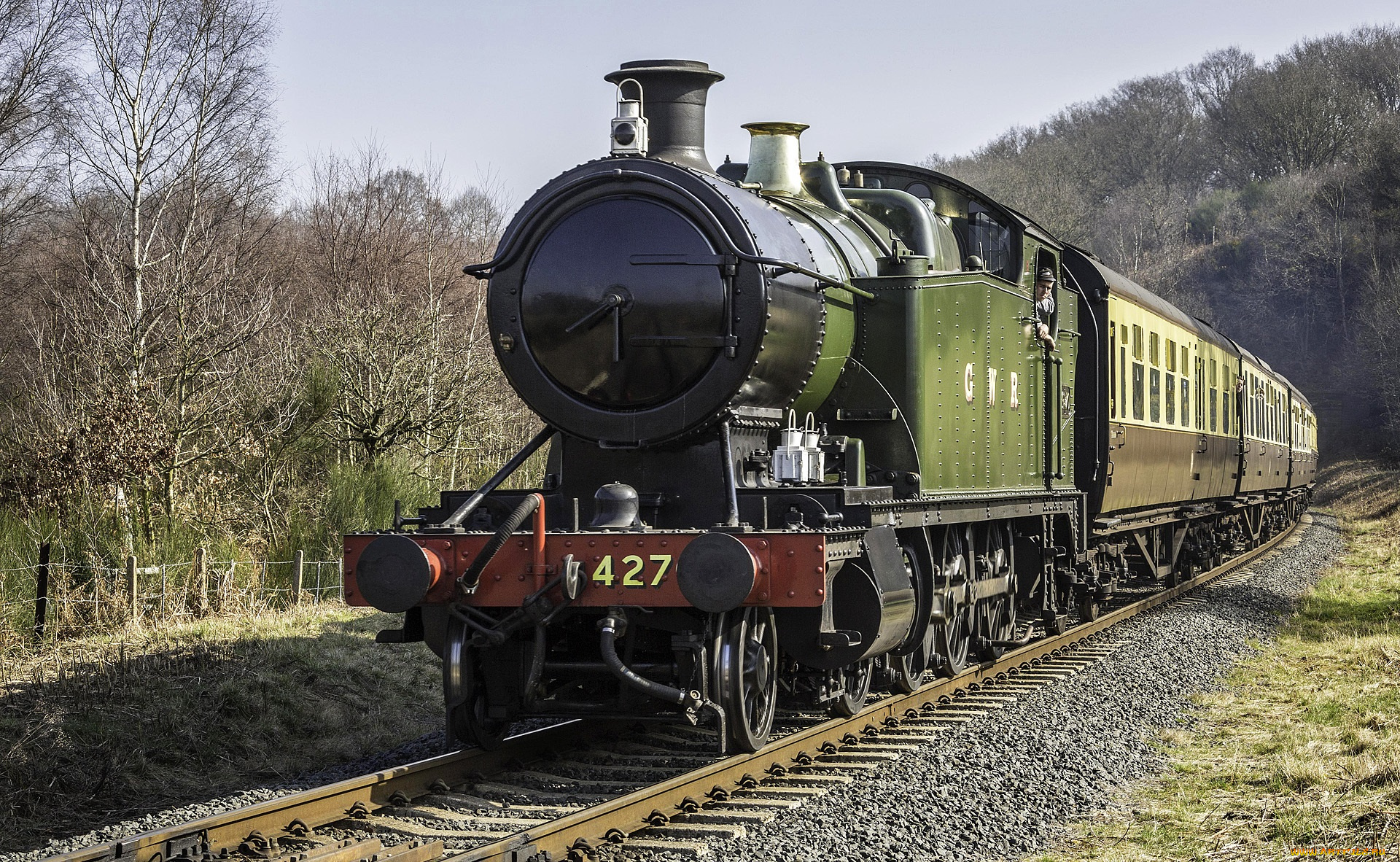 техника, паровозы, дорога, железная, паровоз, рельсы