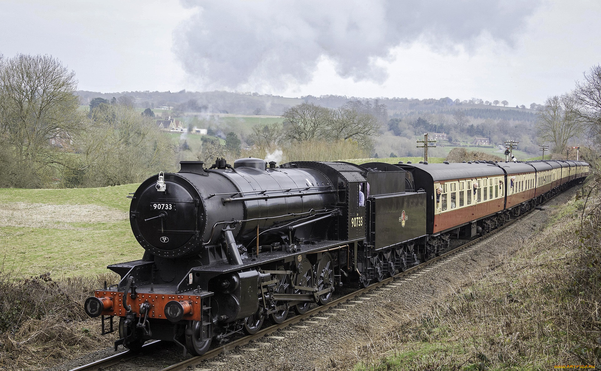 техника, паровозы, рельсы, дорога, железная, паровоз