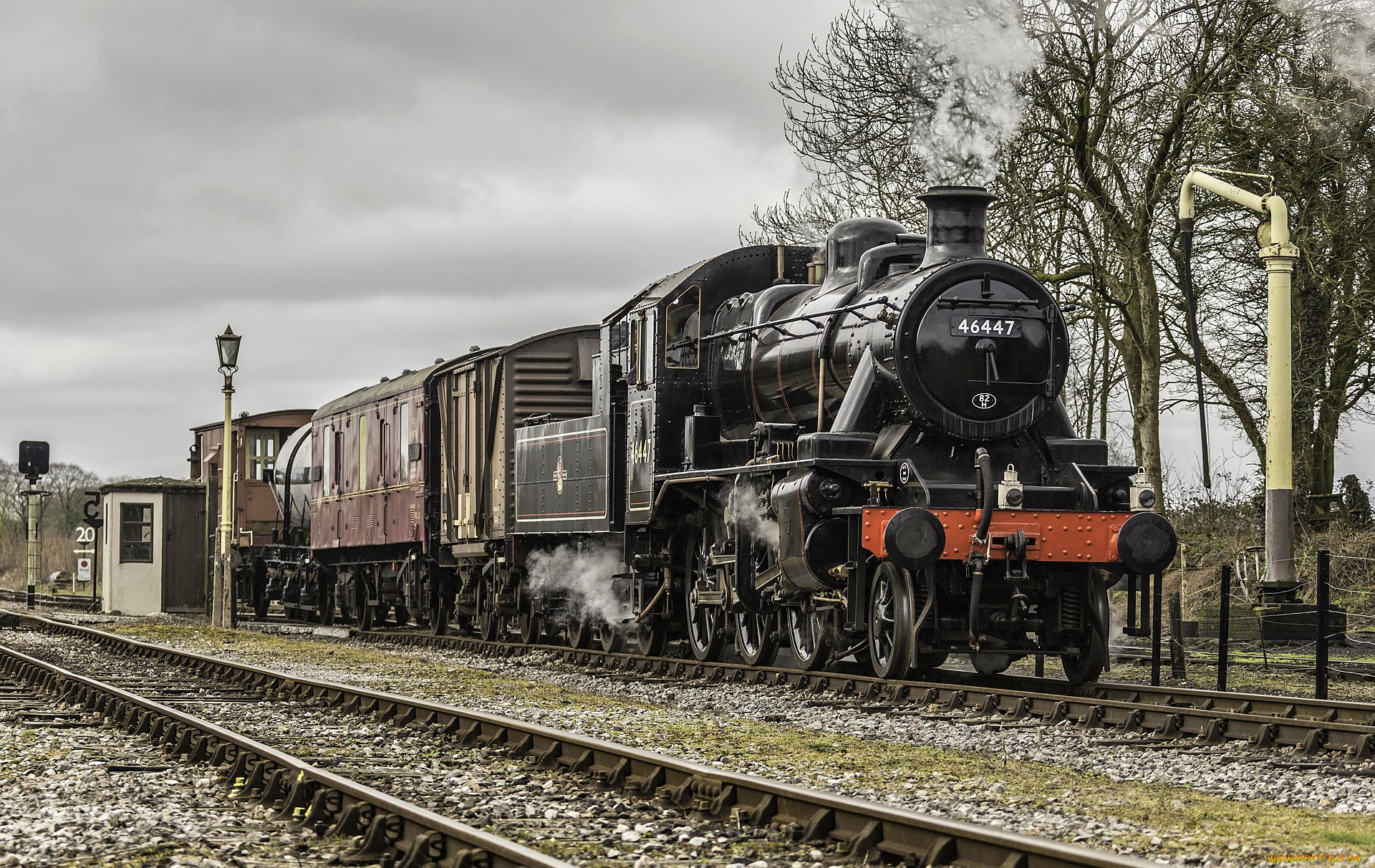 техника, паровозы, паровоз, рельсы, дорога, железная