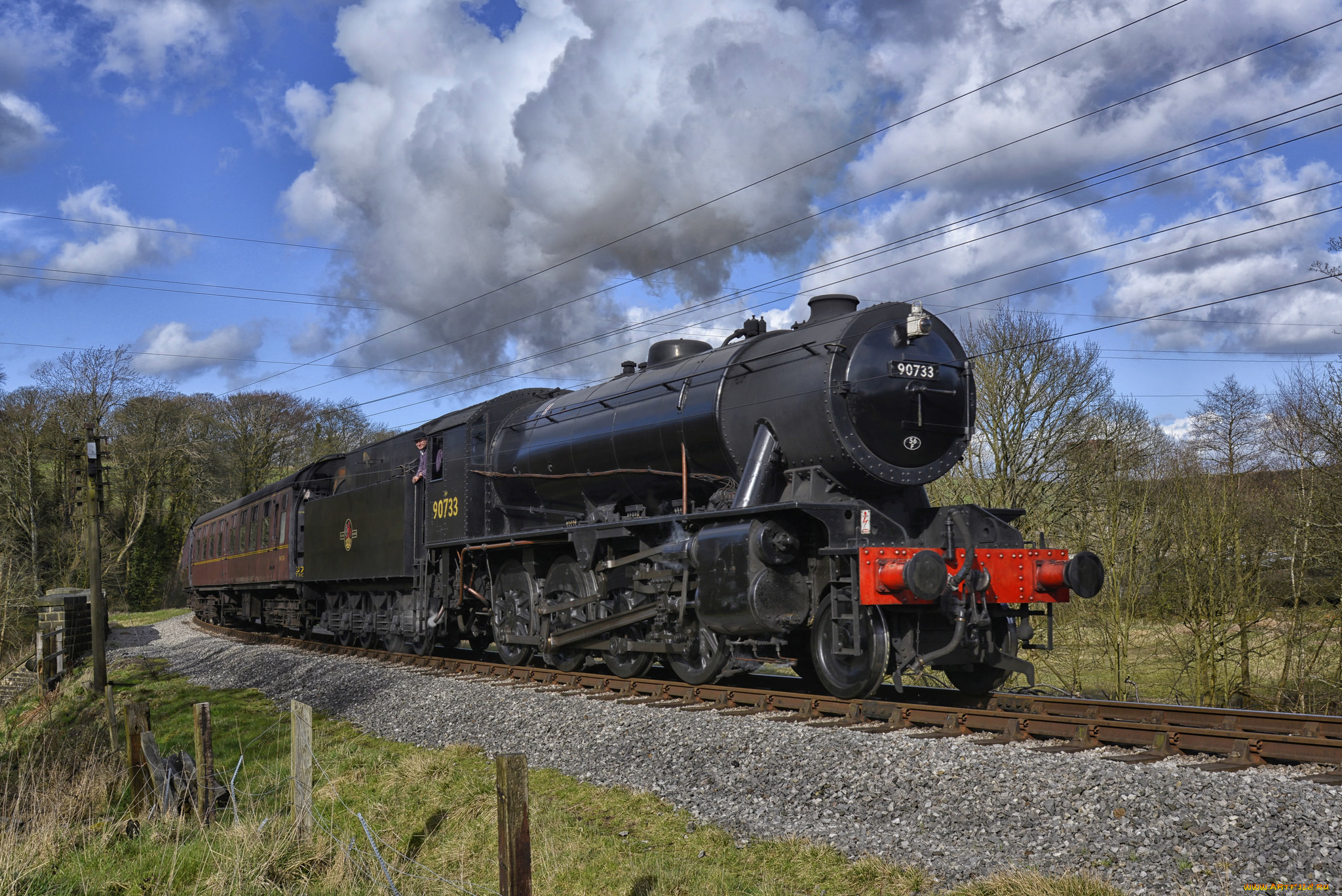 техника, паровозы, железная, паровоз, дорога, рельсы