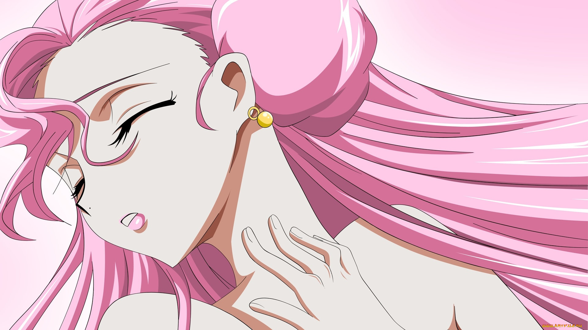 аниме, code, geass, фон, взгляд, девушка