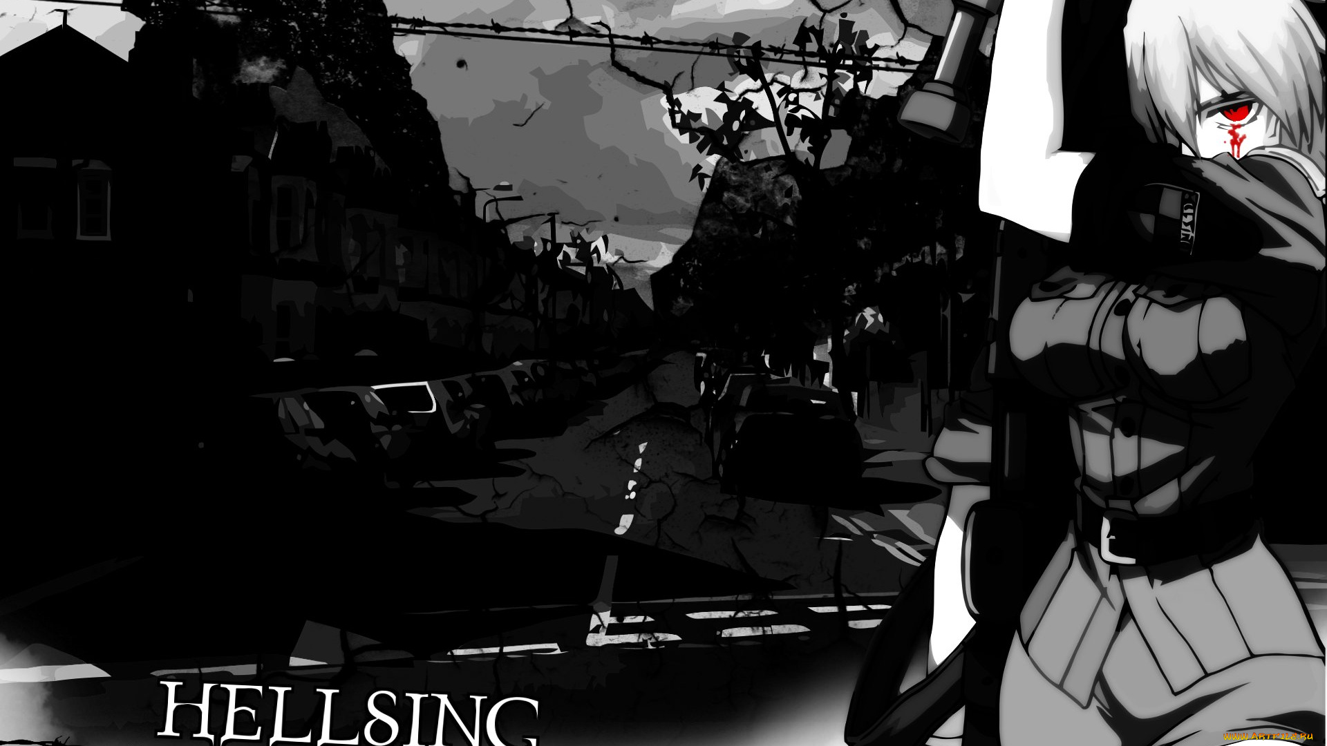 аниме, hellsing, хелсинг