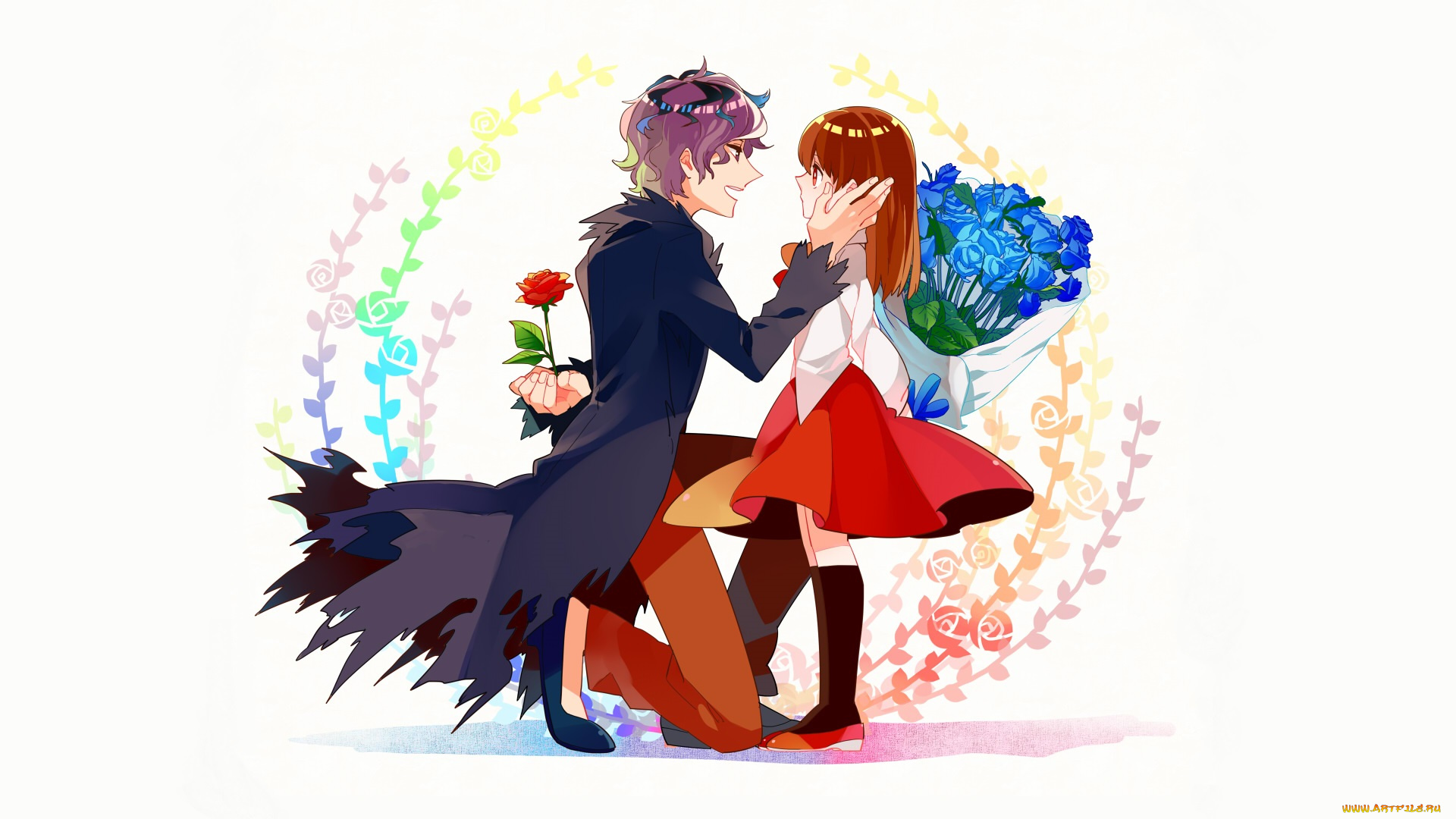 аниме, ib, иб, двое