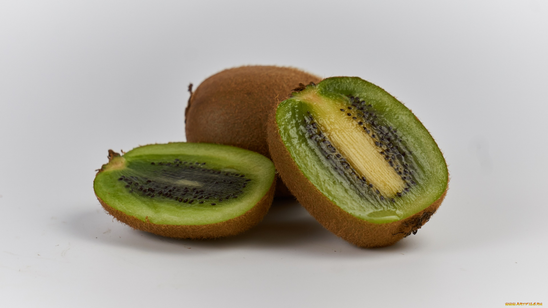 еда, киви, половинки