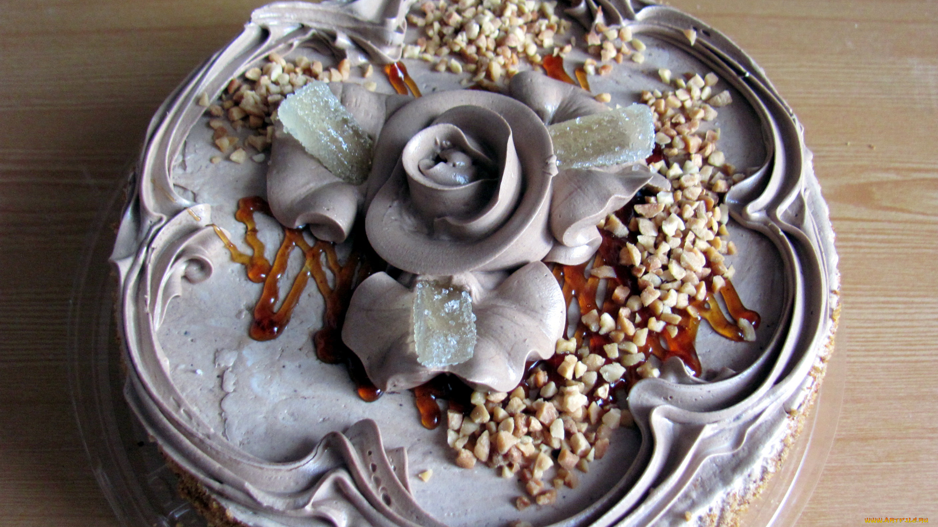 еда, торты, мармелад, крем, орехи