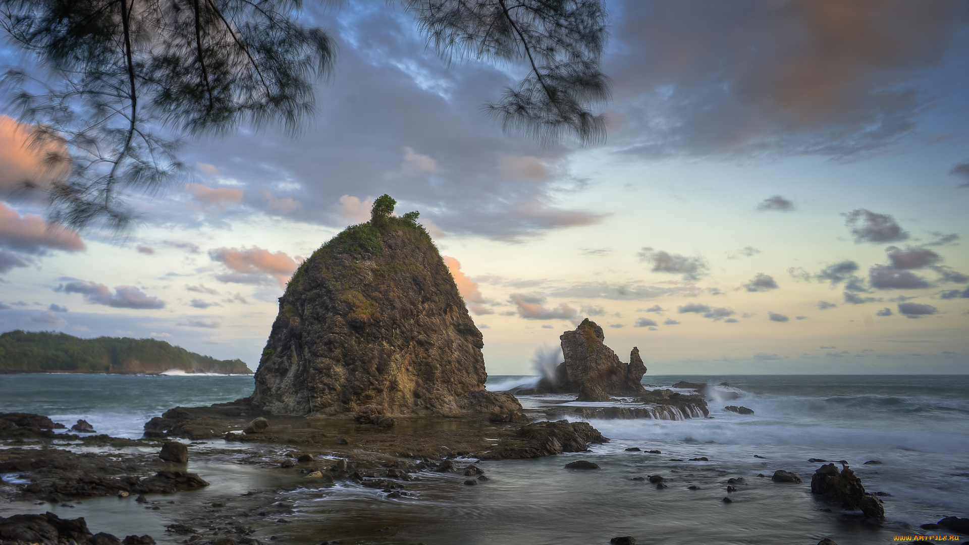 природа, побережье, море, берег