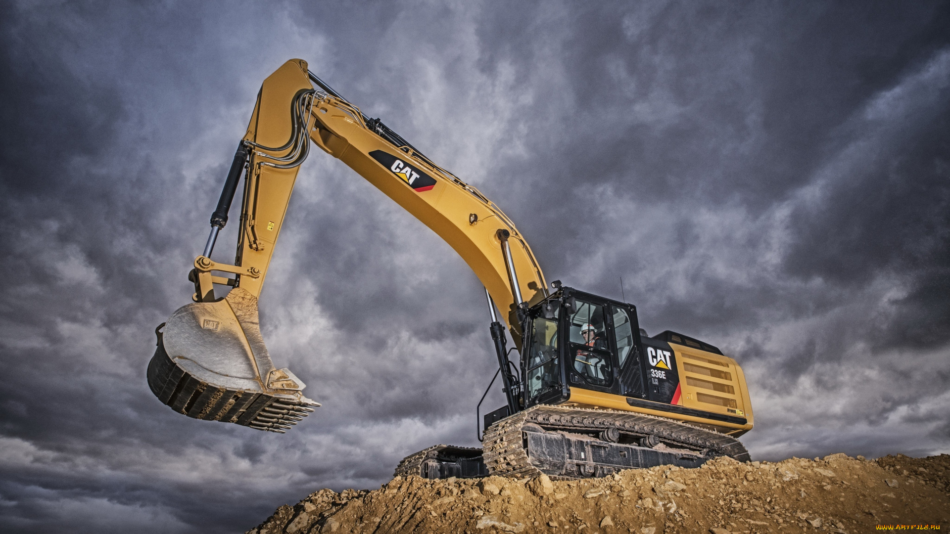 техника, экскаваторы, caterpillar