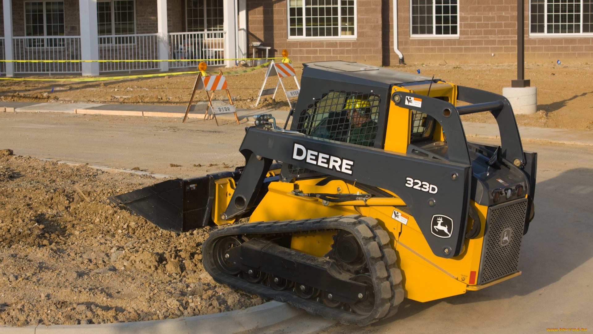 техника, фронтальные, погрузчики, john, deere