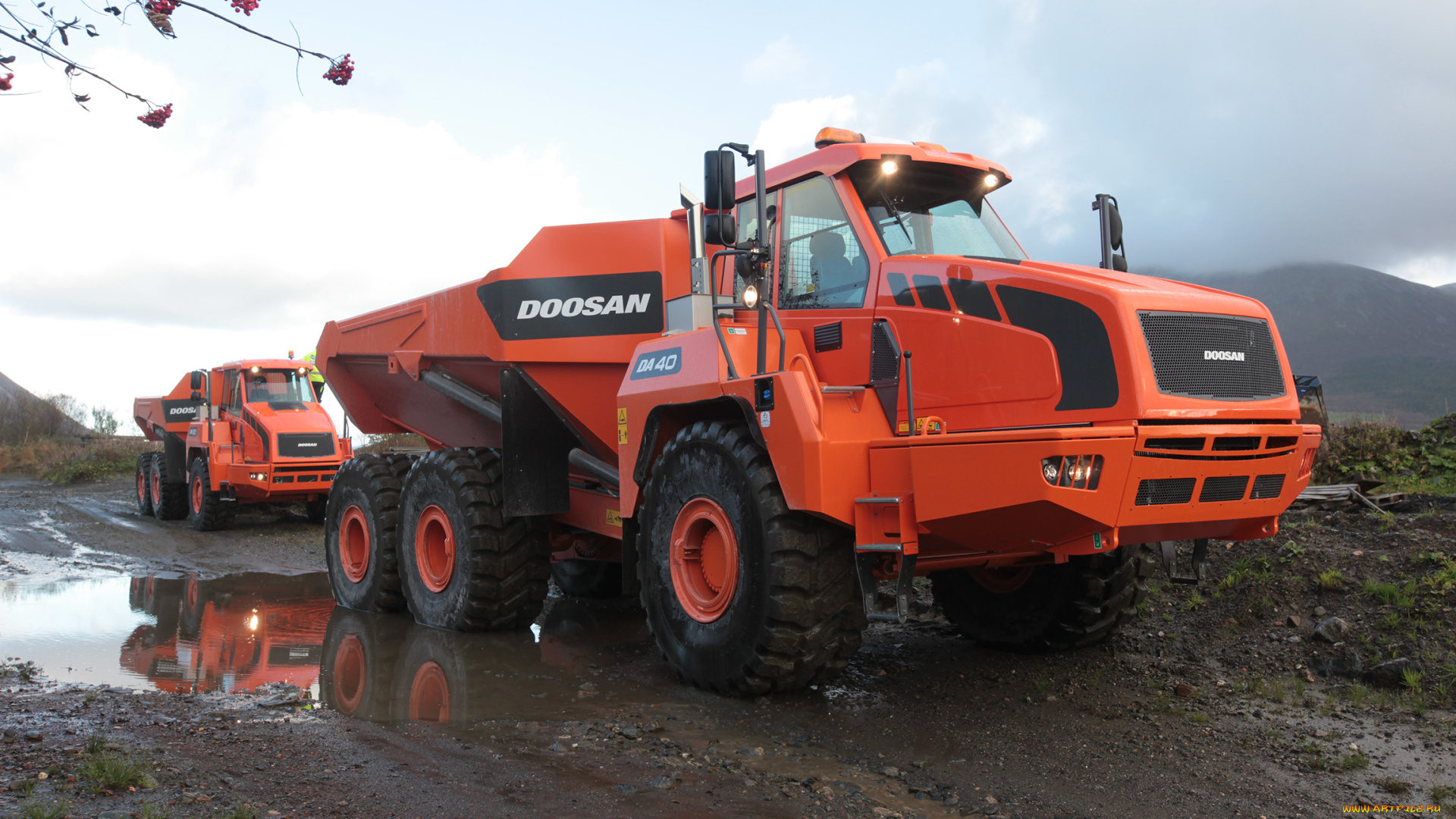 техника, строительная, техника, тягач