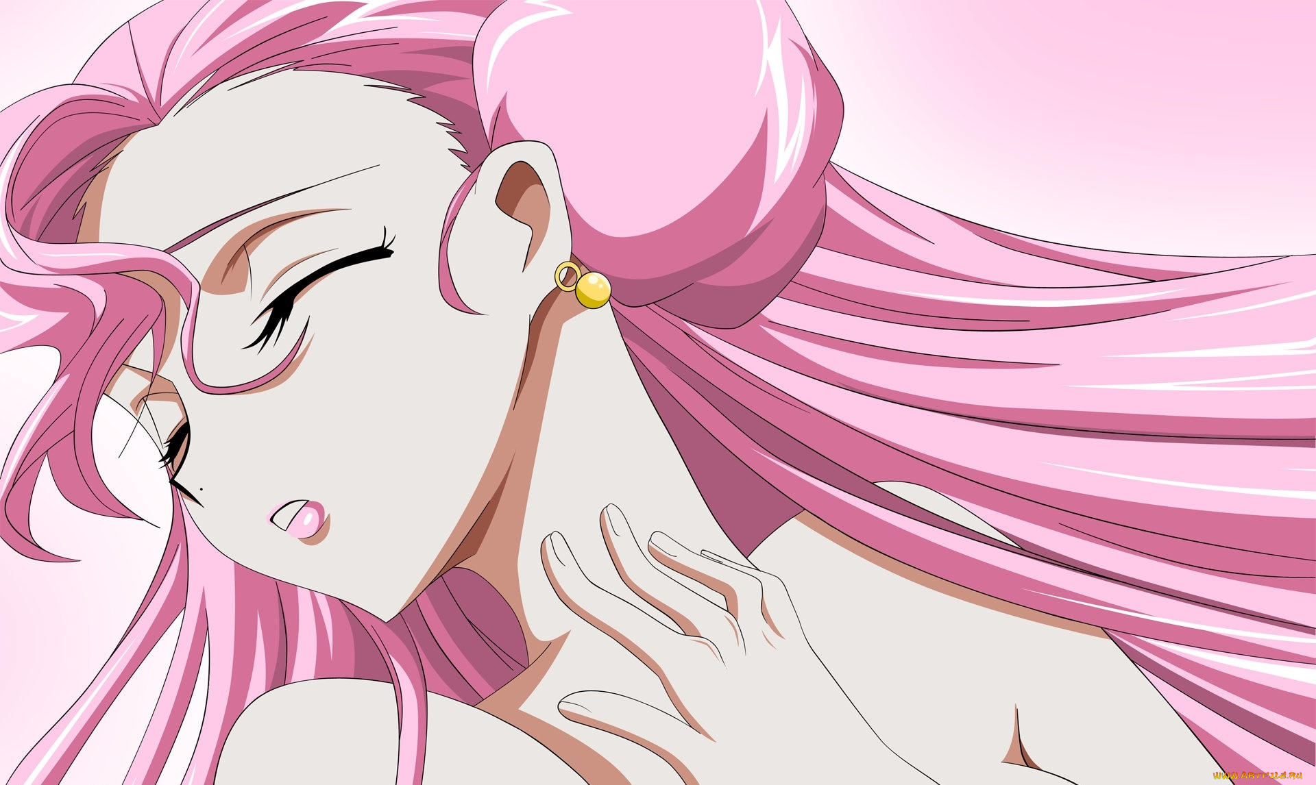 аниме, code, geass, фон, взгляд, девушка