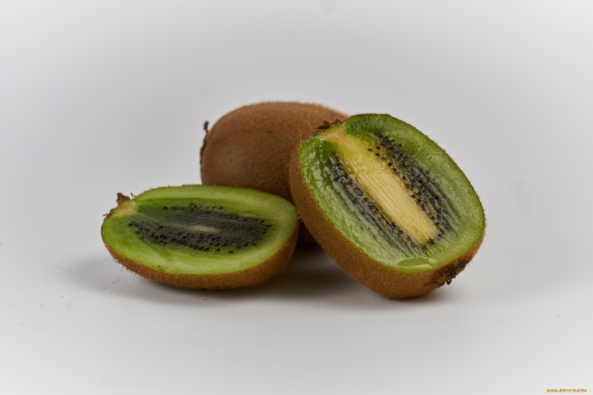 еда, киви, половинки
