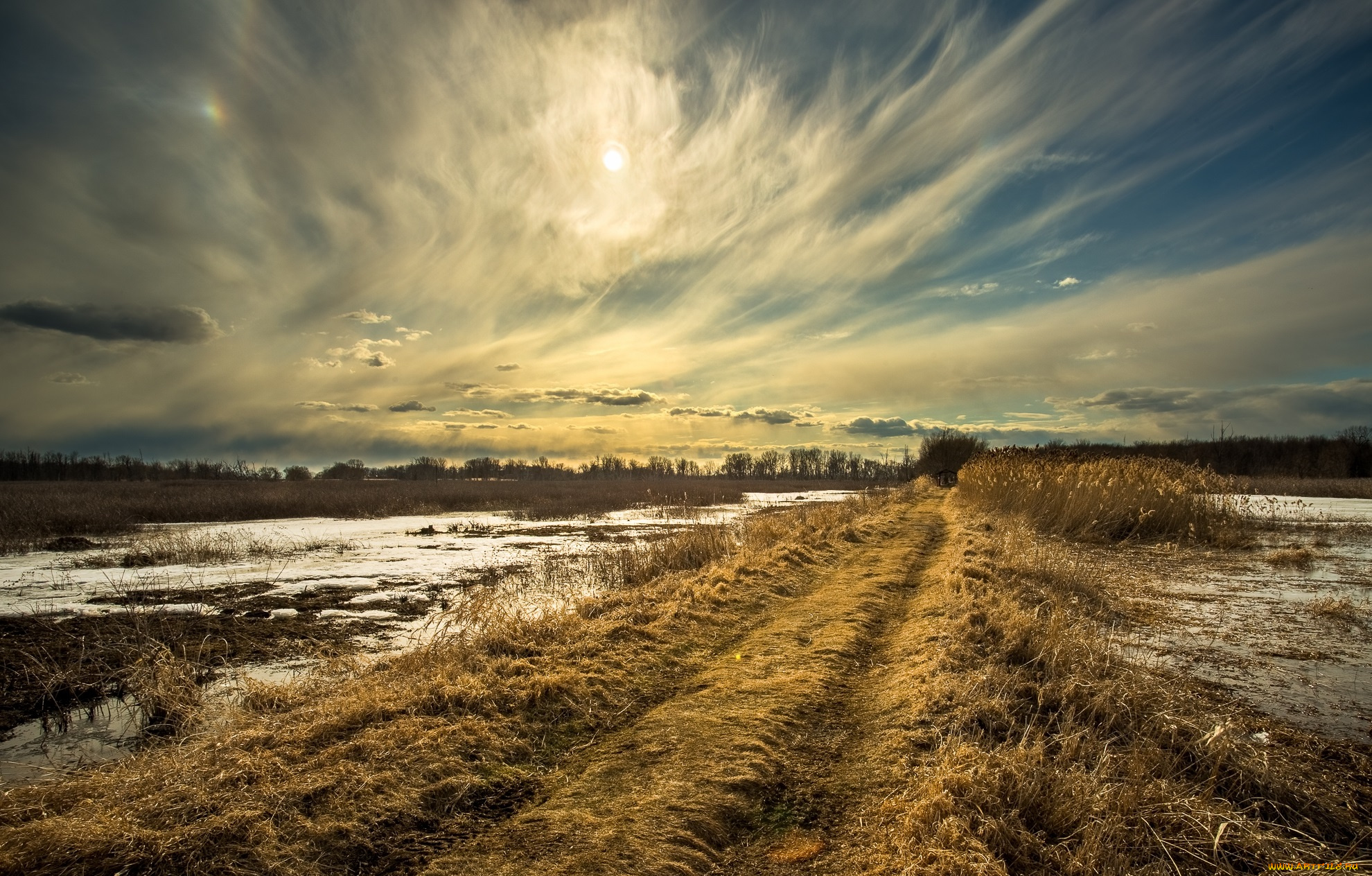 природа, дороги, тракт