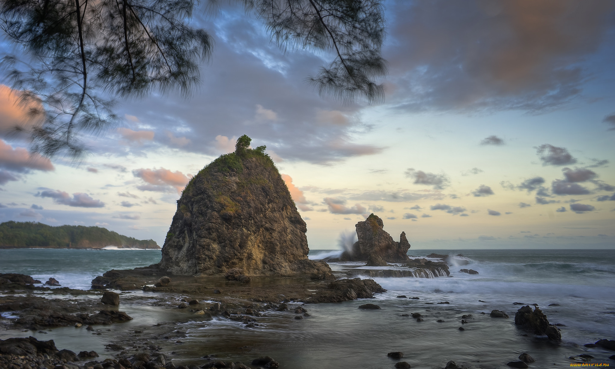 природа, побережье, море, берег