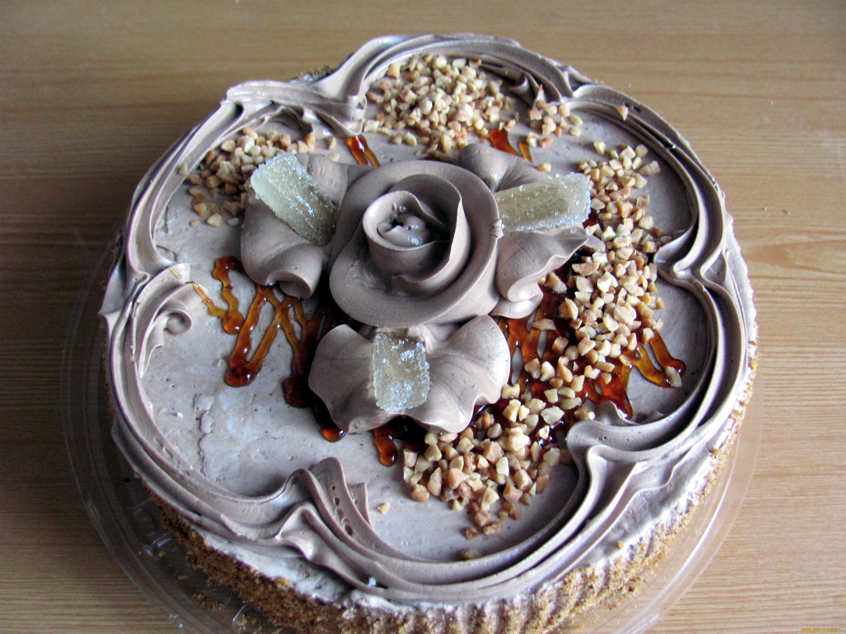 еда, торты, мармелад, крем, орехи