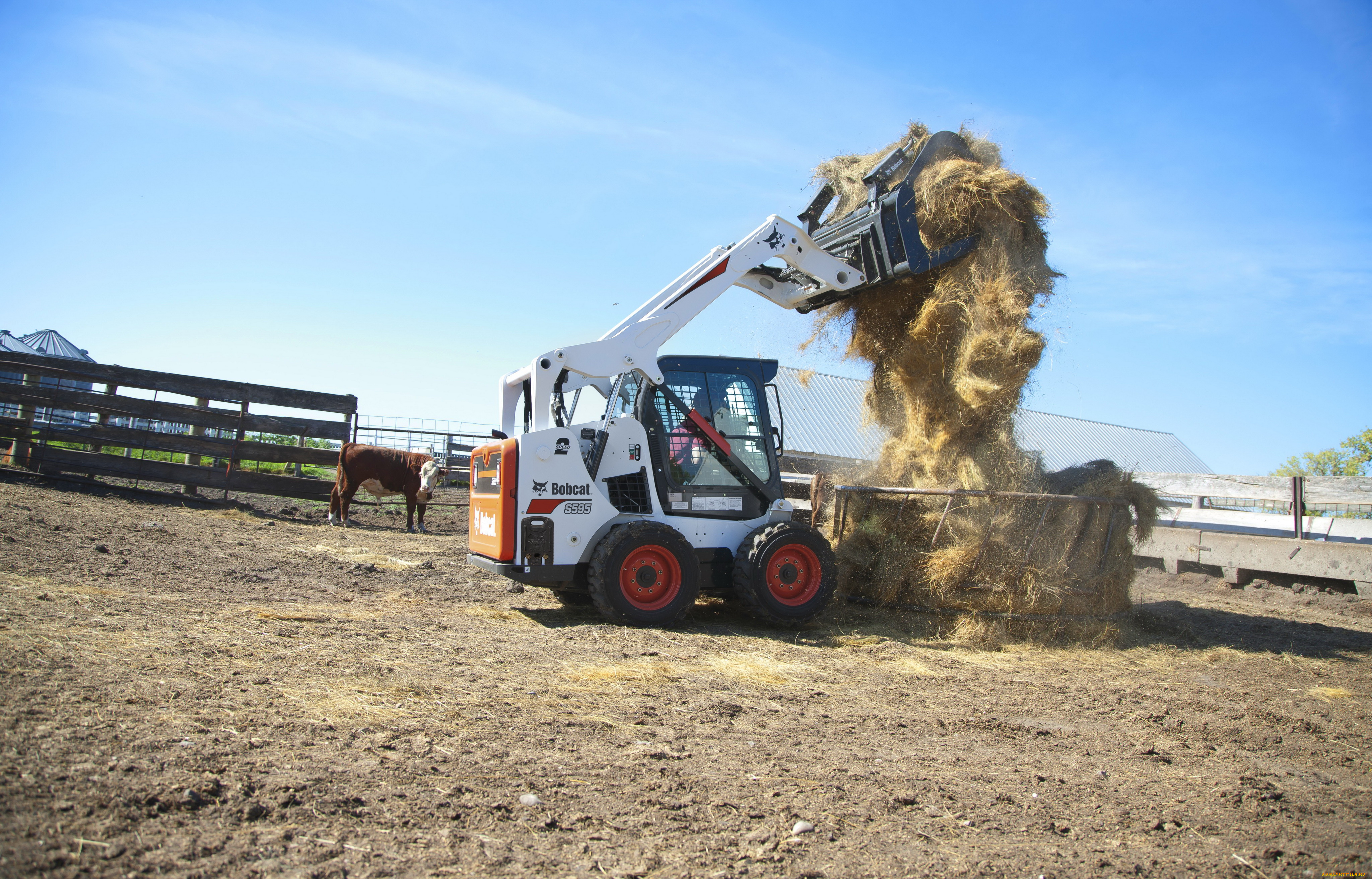 техника, фронтальные, погрузчики, bobcat