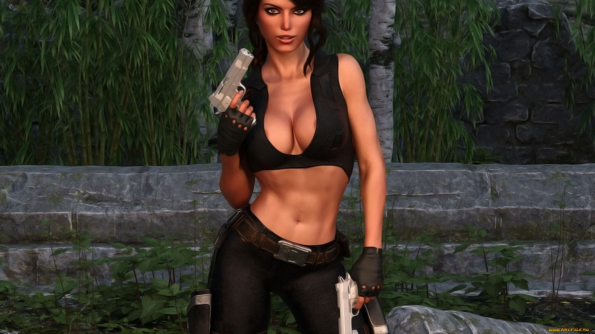 3д, графика, фантазия, , fantasy, девушка, взгляд, фон