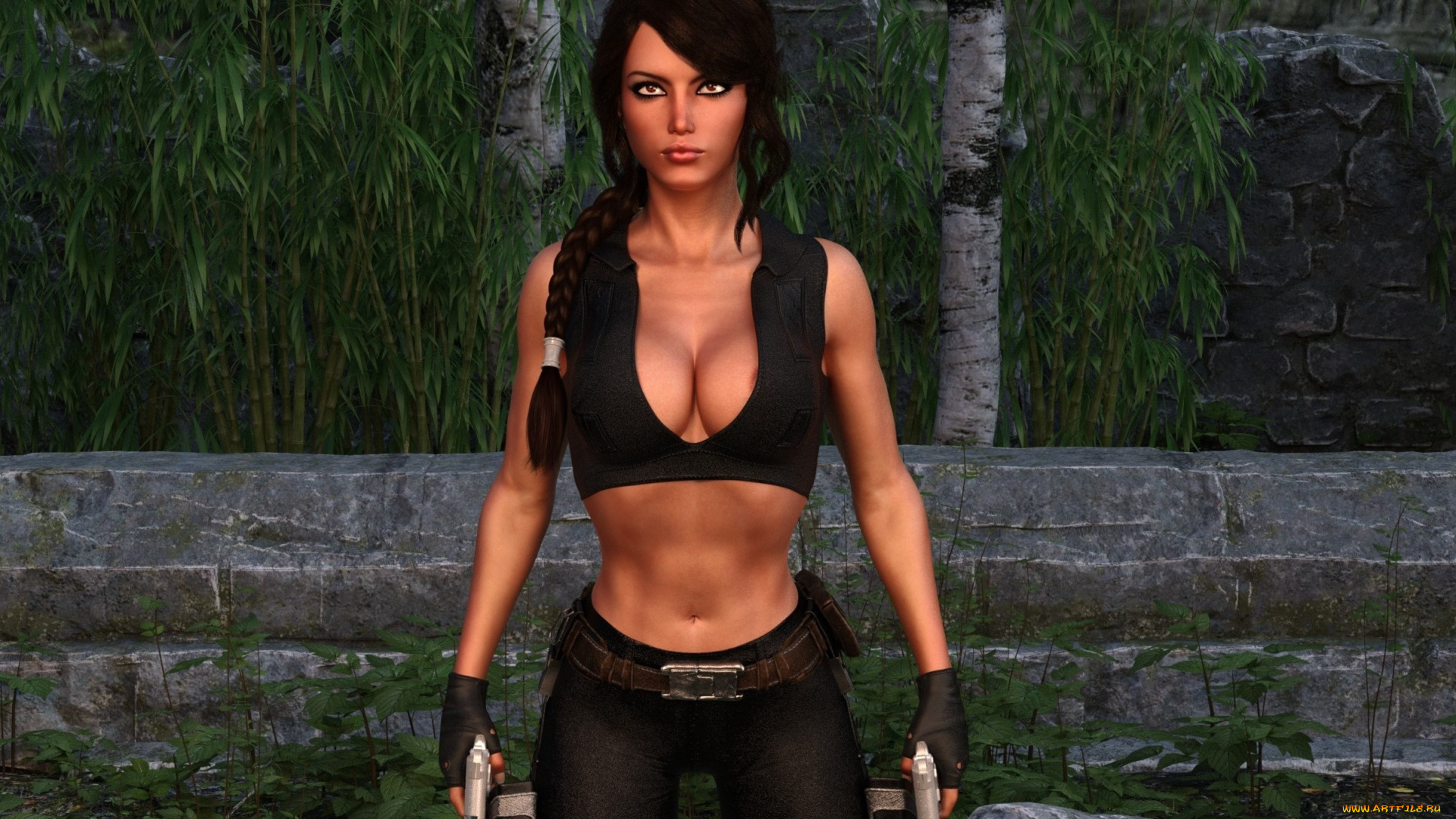 3д, графика, фантазия, , fantasy, взгляд, фон, девушка