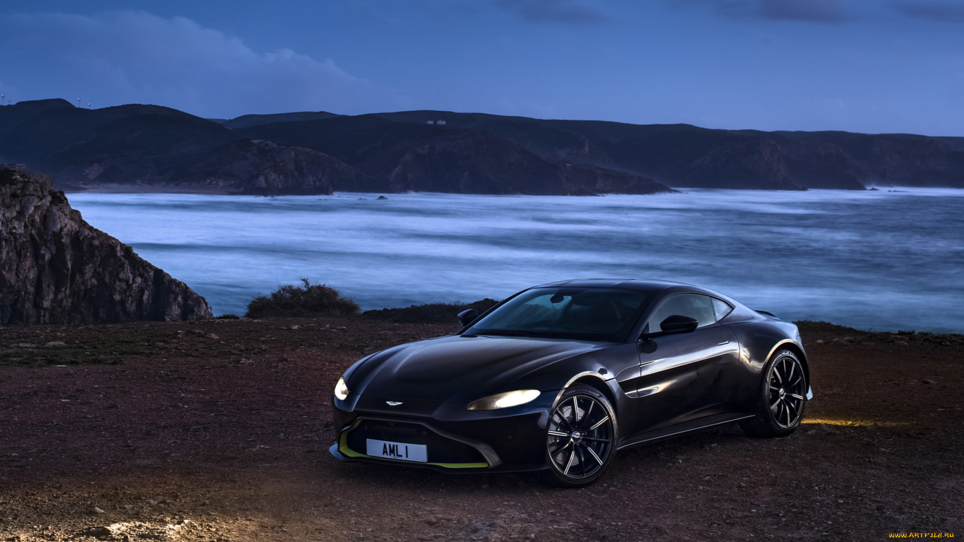 aston, martin, vantage, 2019, автомобили, aston, martin, 2019, vantage, aston, martin, чёрный