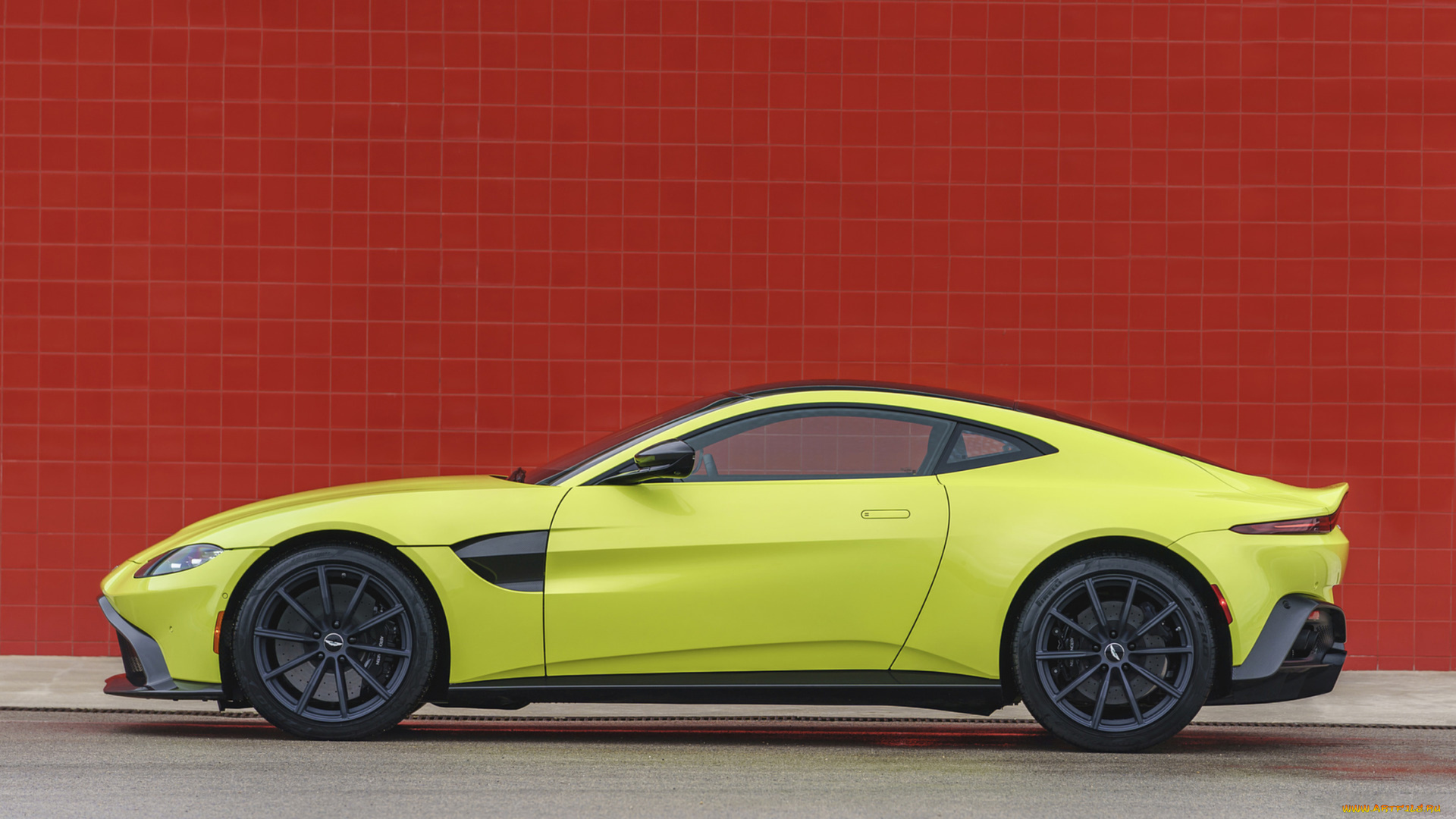 aston, martin, vantage, 2019, автомобили, aston, martin, vantage, 2019, aston, martin, салатовый