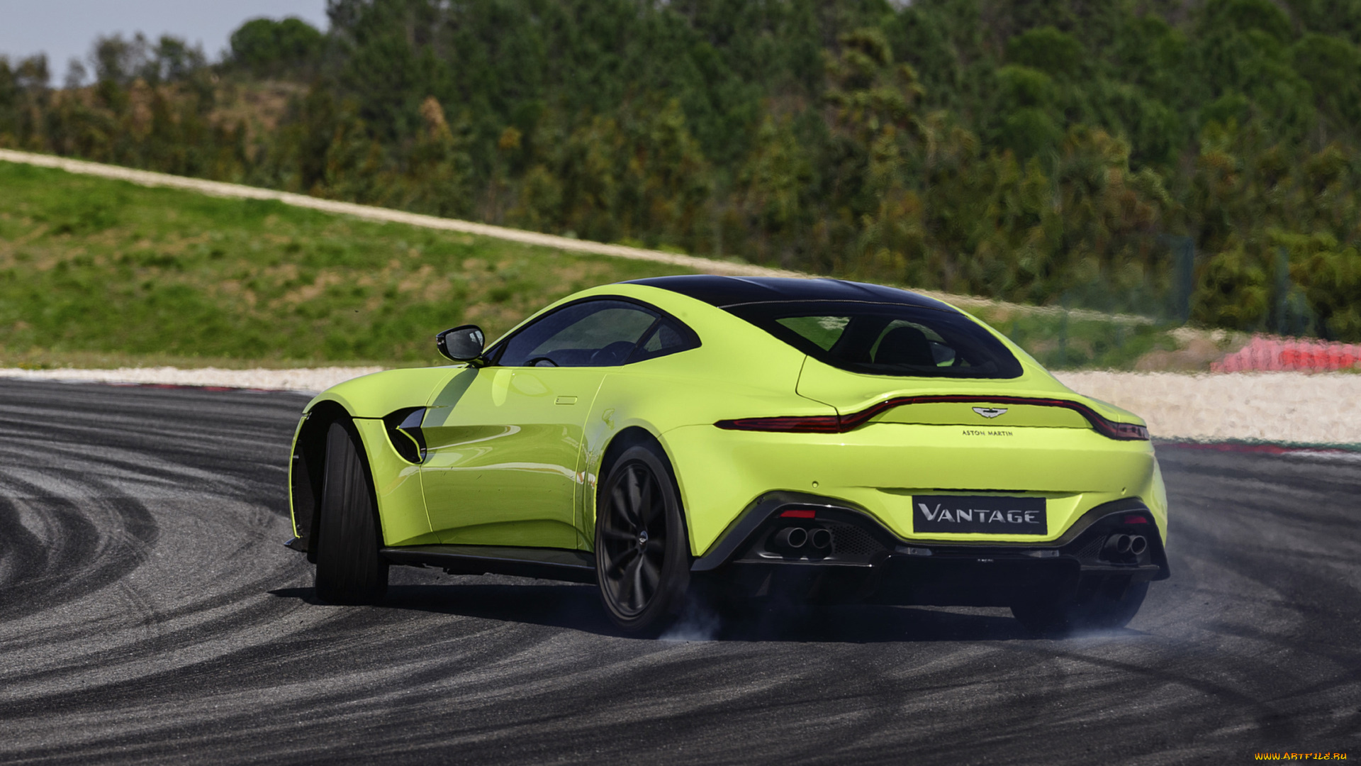 aston, martin, vantage, 2019, автомобили, aston, martin, салатовый, 2019, vantage, aston, martin