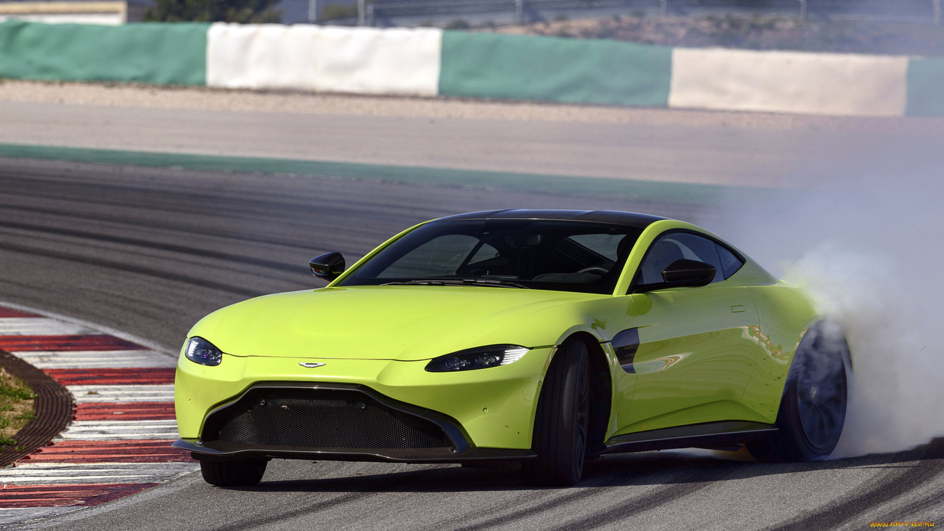 aston, martin, vantage, 2019, автомобили, aston, martin, vantage, aston, martin, салатовый, 2019