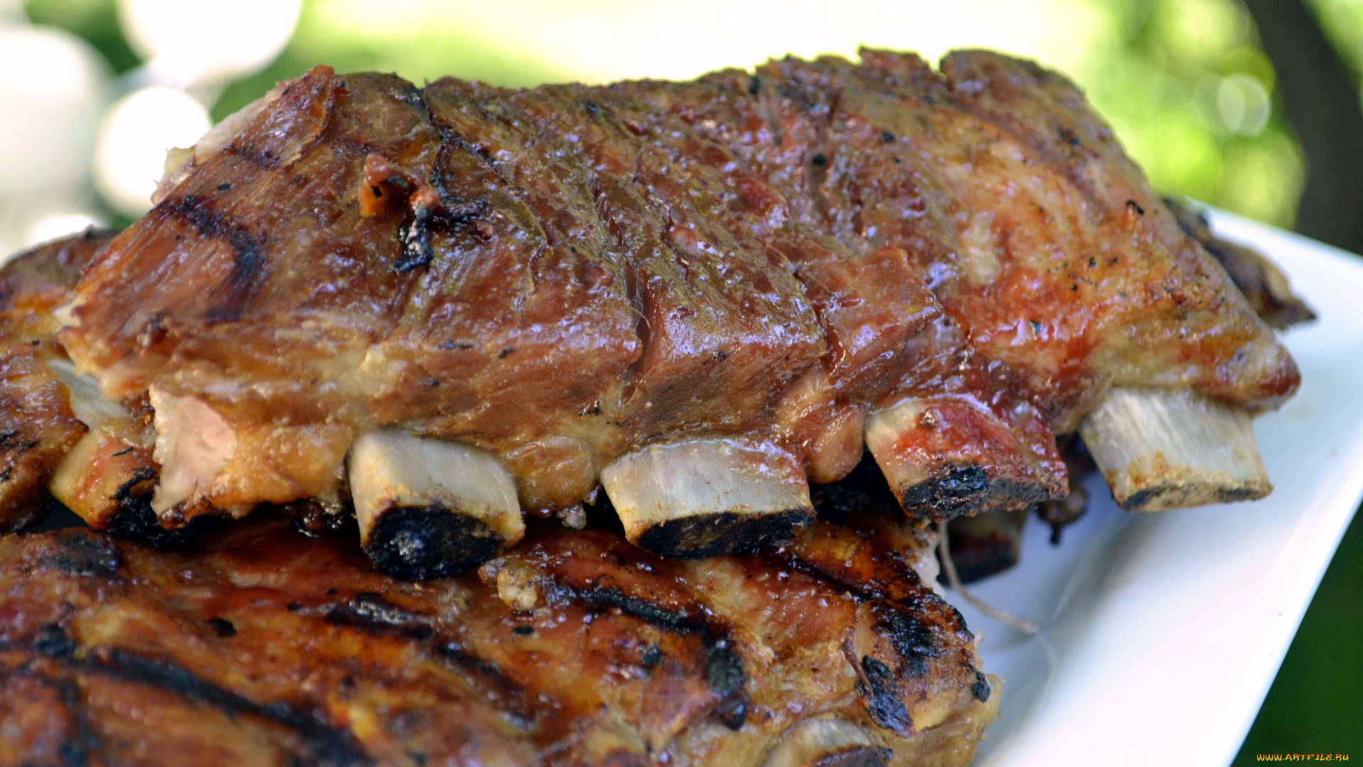 еда, мясные, блюда, ребрышки