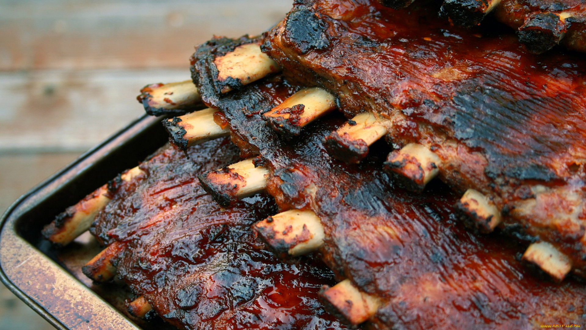 еда, мясные, блюда, ребрышки