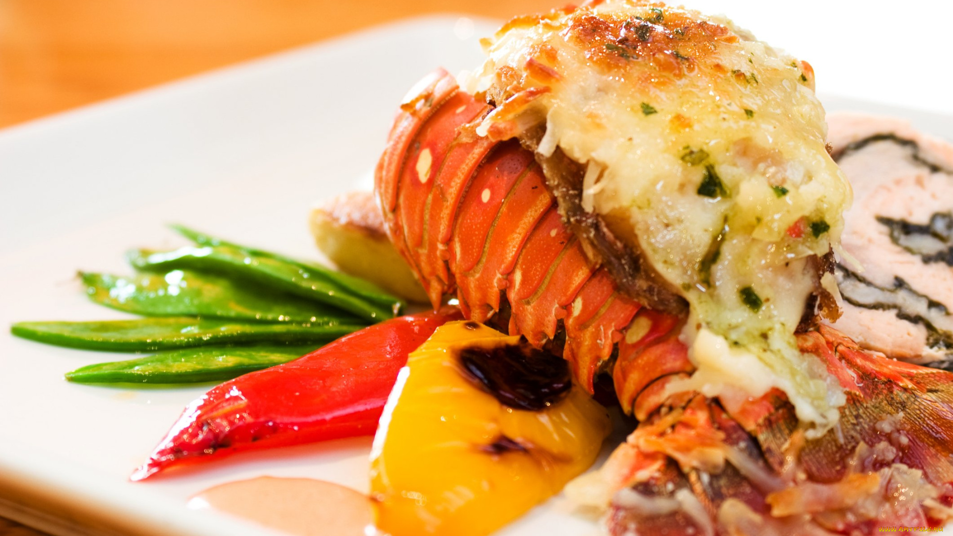 еда, рыбные, блюда, , с, морепродуктами, лобстер