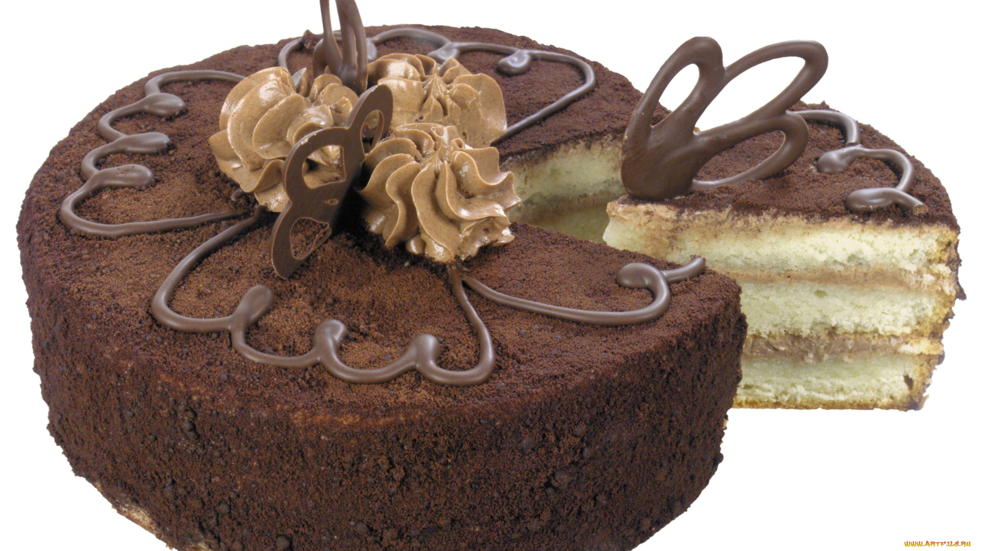 еда, торты, кусок, украшения, торт