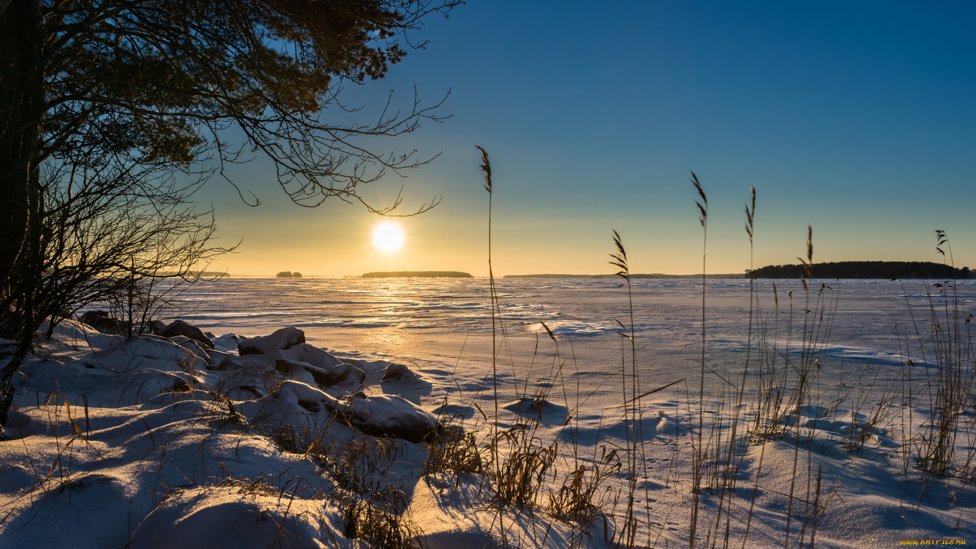 природа, зима, простор