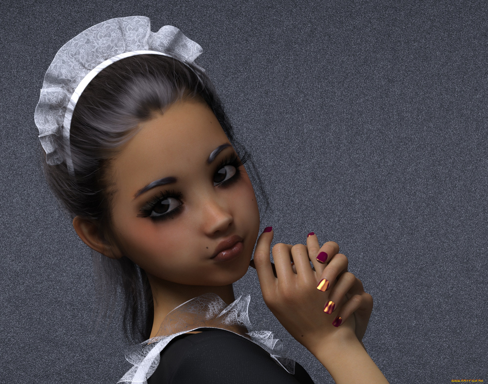 3д, графика, портрет, , portraits, девушка, фон, взгляд