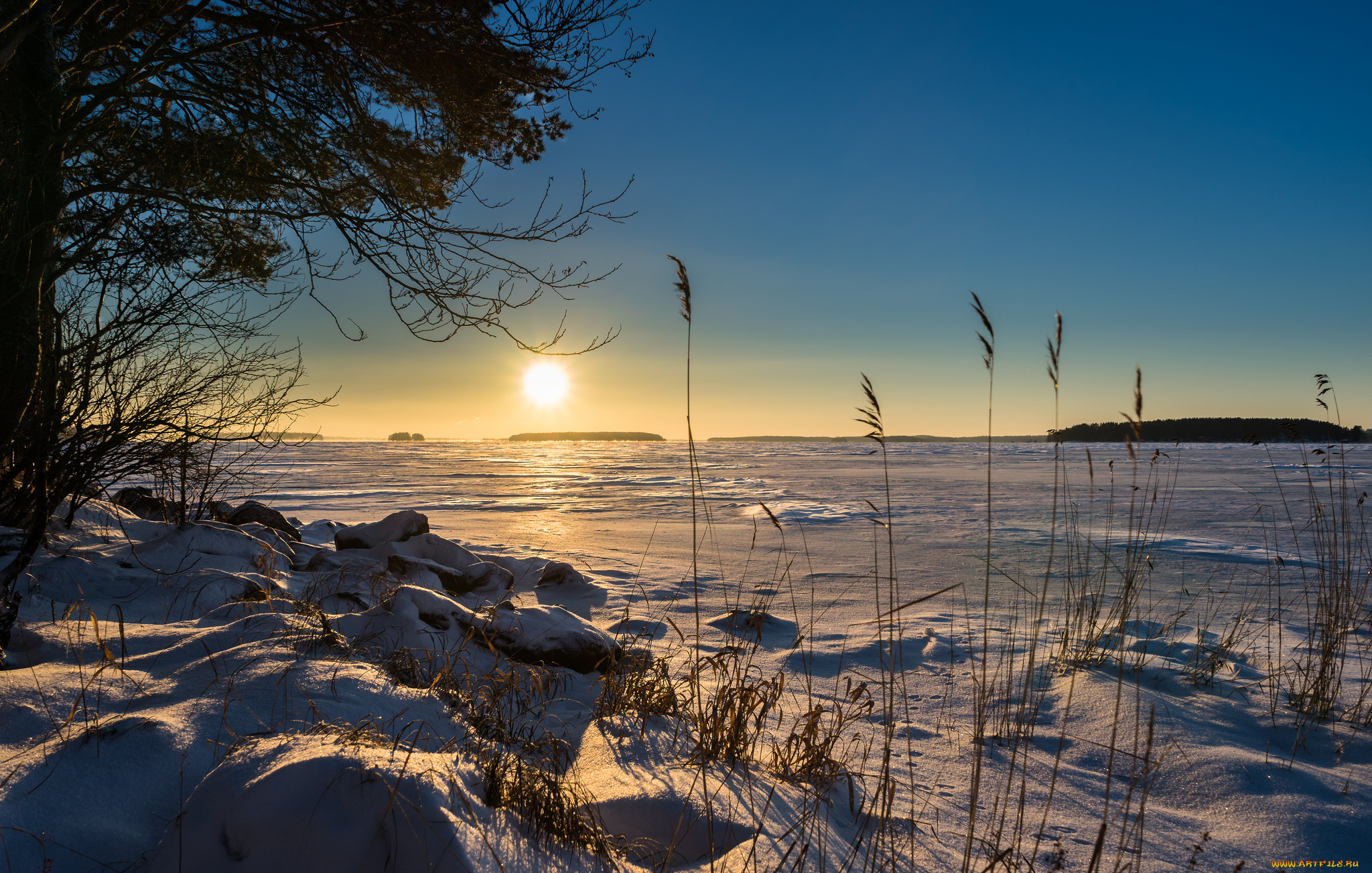 природа, зима, простор