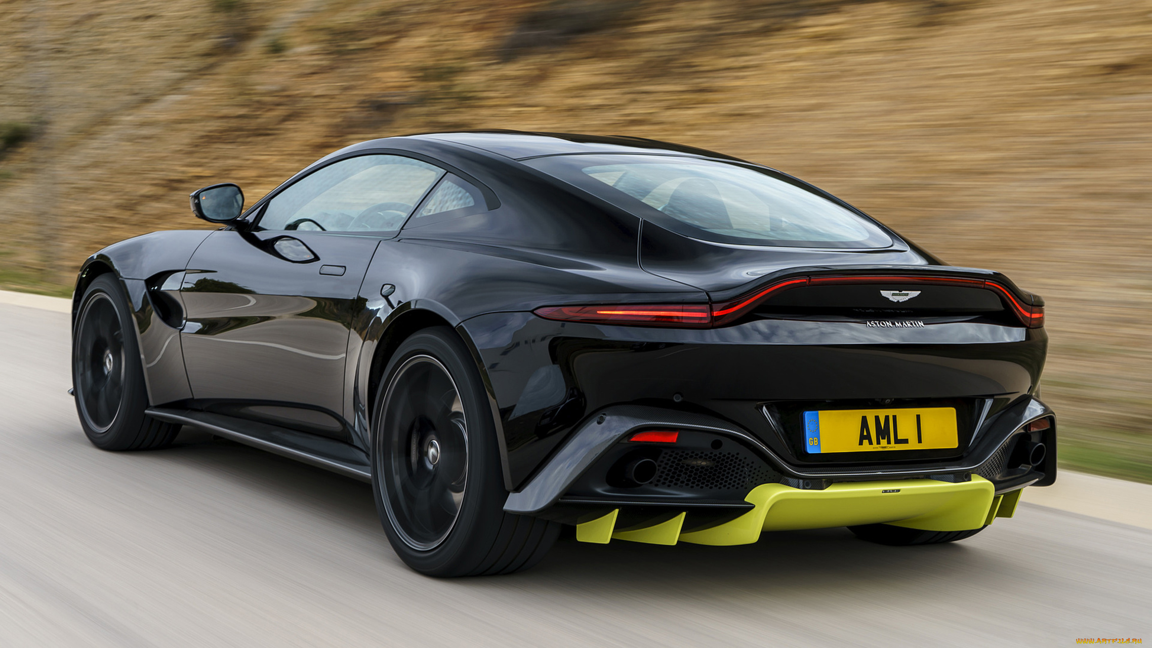 aston, martin, vantage, 2019, автомобили, aston, martin, чёрный, aston, martin, 2019, vantage