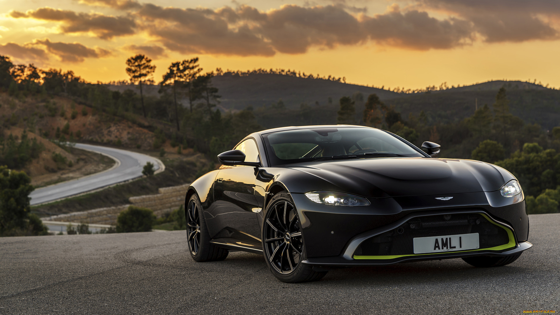 aston, martin, vantage, 2019, автомобили, aston, martin, 2019, vantage, чёрный, aston, martin