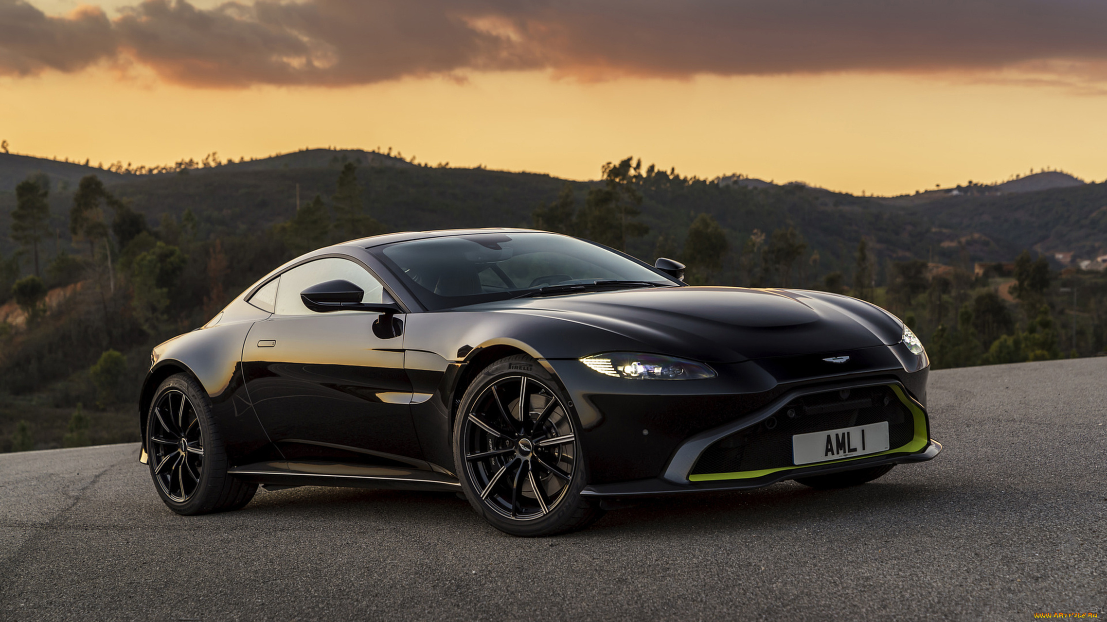 aston, martin, vantage, 2019, автомобили, aston, martin, чёрный, 2019, vantage, aston, martin