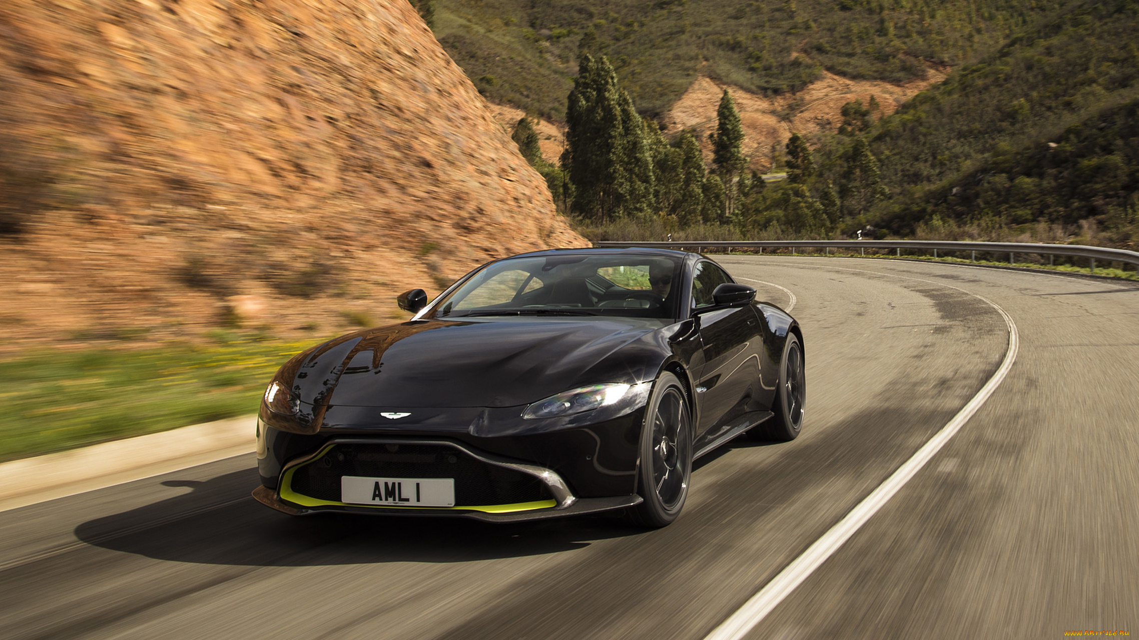 aston, martin, vantage, 2019, автомобили, aston, martin, 2019, vantage, чёрный, aston, martin