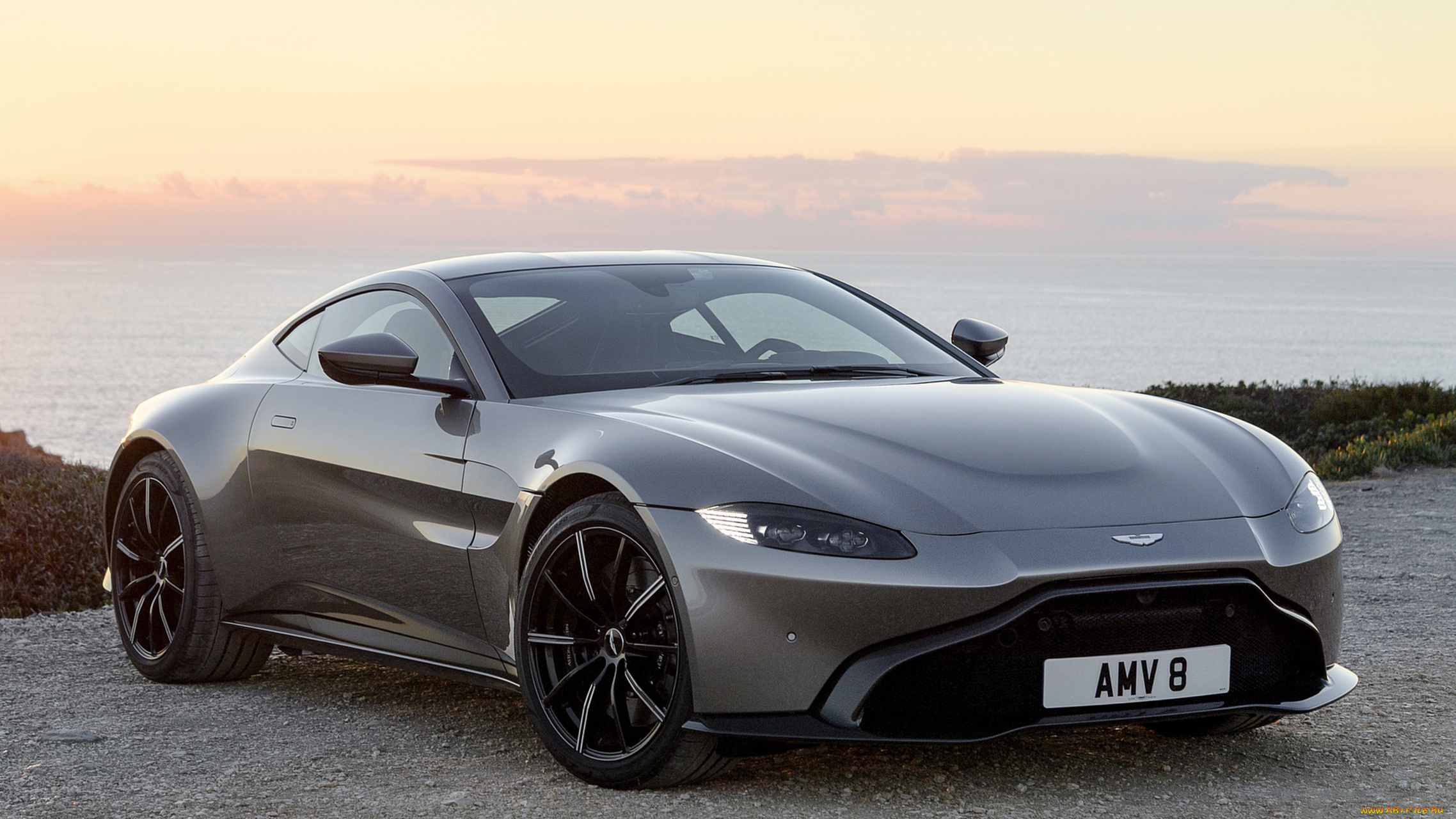 aston, martin, vantage, 2019, автомобили, aston, martin, aston, martin, vantage, 2019, серый, металлик