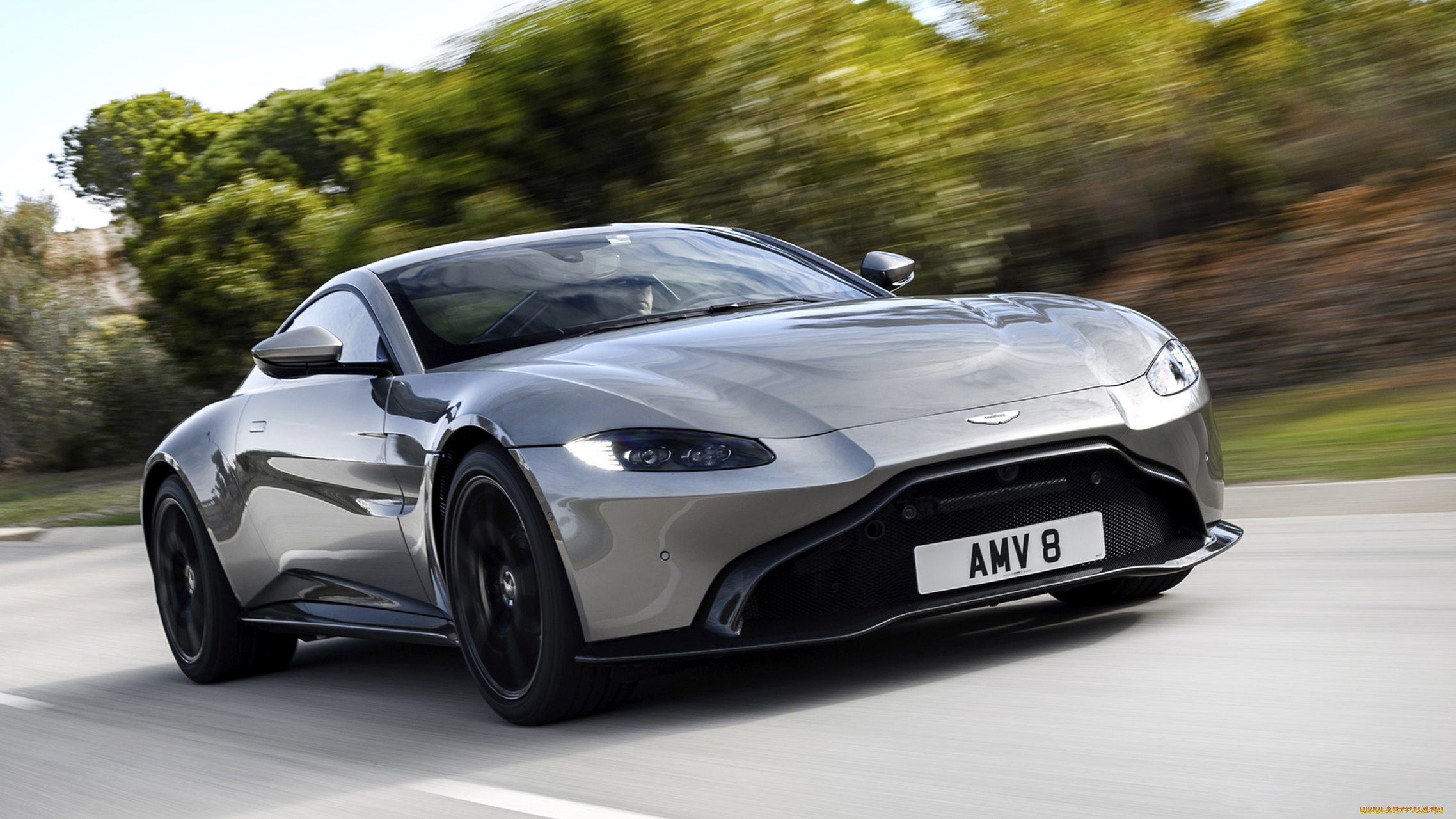 aston, martin, vantage, 2019, автомобили, aston, martin, aston, martin, vantage, 2019, серый, металлик